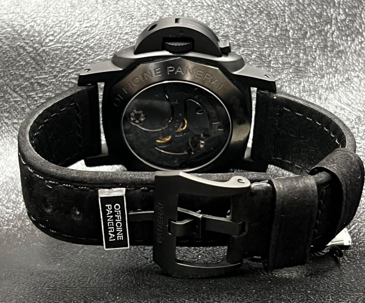 Luminor 1950 Chrono Monopulsante 8 Days GMT - K Series Black Movement Limited 500 Pcs. - PAM00317