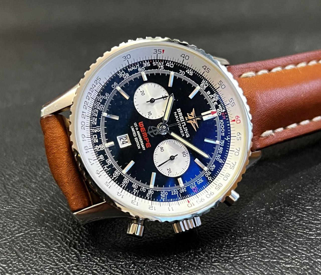 Navitimer Wempe Stainless Steel Black Dial Limited 125 Pcs. - A41340