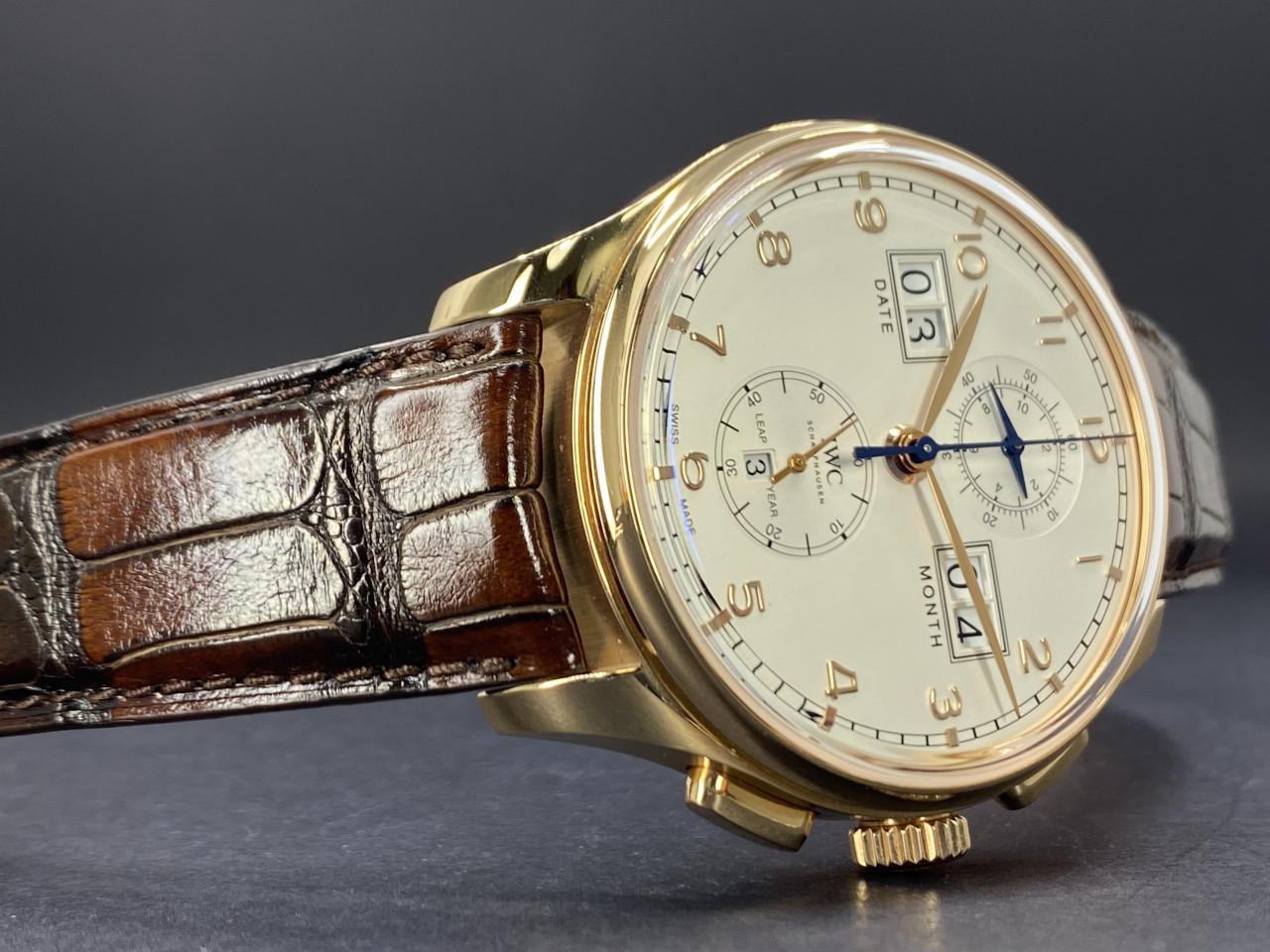 Portugieser Perpetual Calendar Digital Date-Month Edition "75th Anniversary" Rose Gold Silver Dial - IW397203 