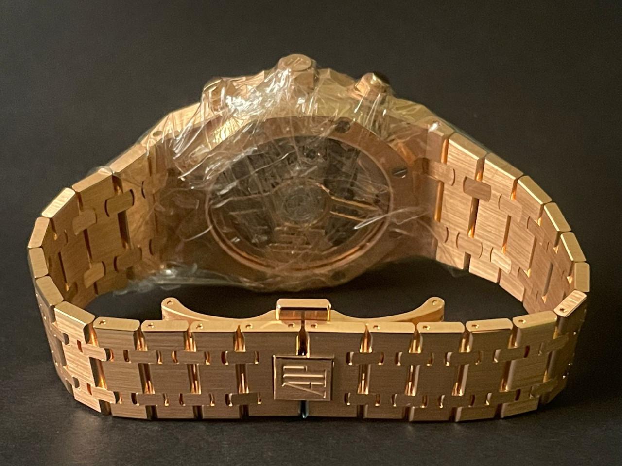 Royal Oak Chronograph "50th Anniversary" Silver-Toned Dial Rose Gold - 26240OR.OO.1320OR.03