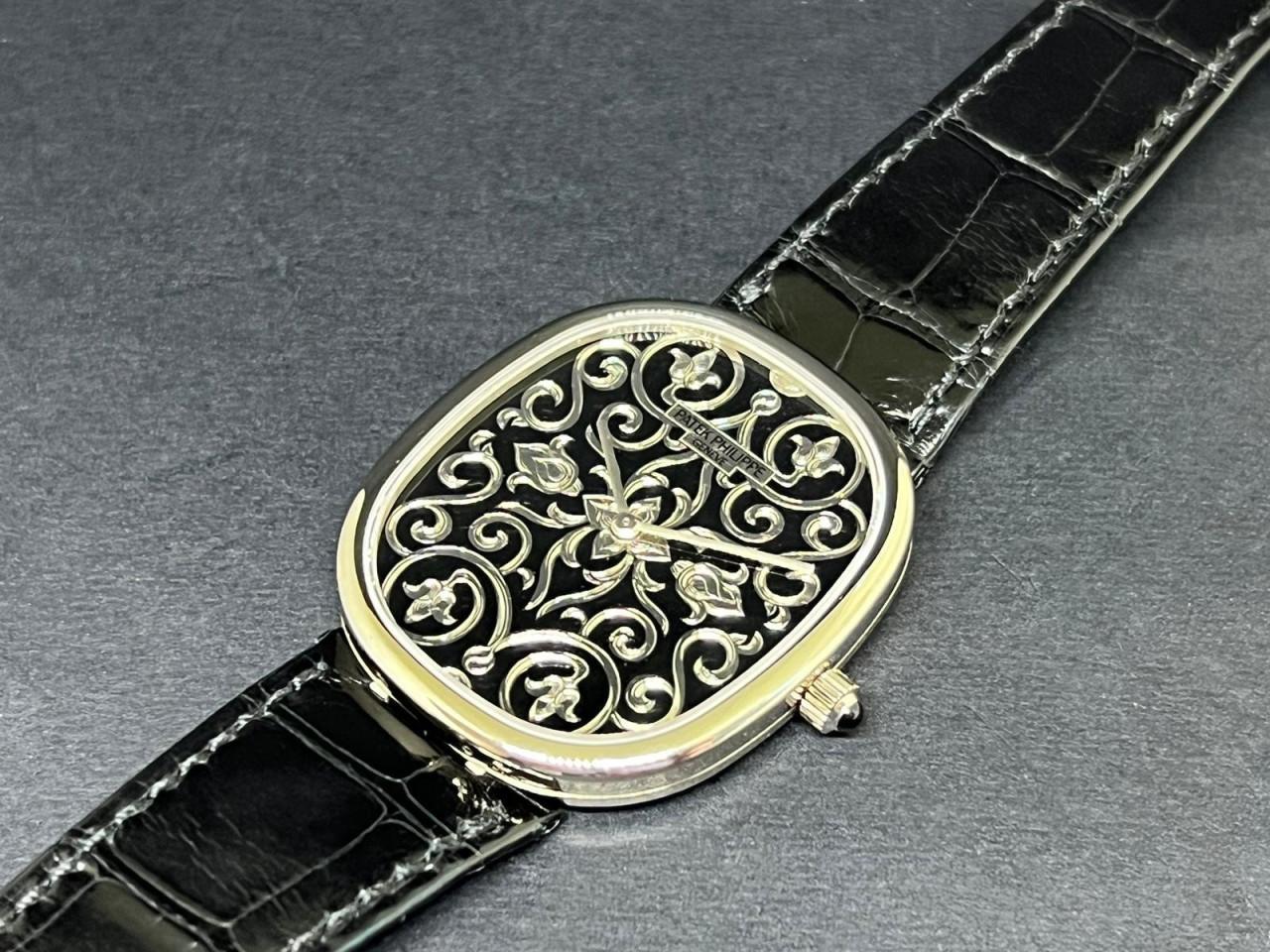 Golden Ellipse White Gold Hand-engraved Dial - 5738/51G-001