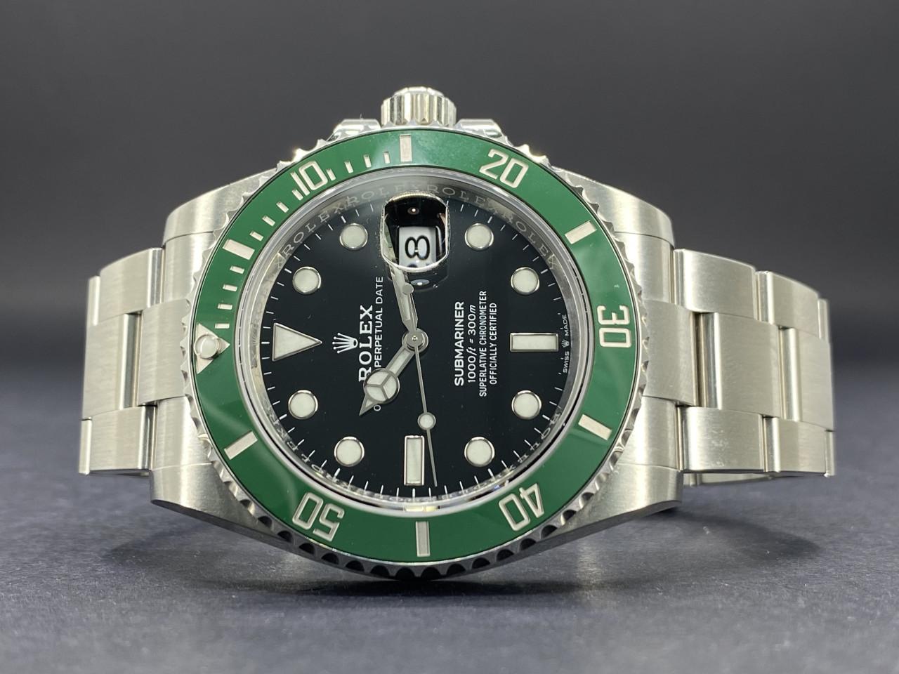 Oyster Perpetual Submariner Date Oystersteel Cerachrom Bezel Green Ceramic Black Dial - 126610LV