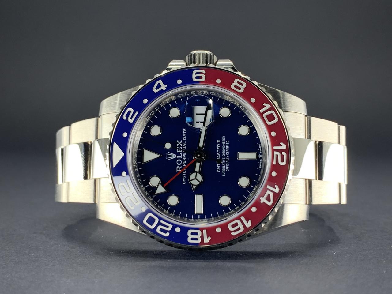 GMT-Master II Pepsi Oyster Perpetual White Gold Blue Dial - 126719BLRO