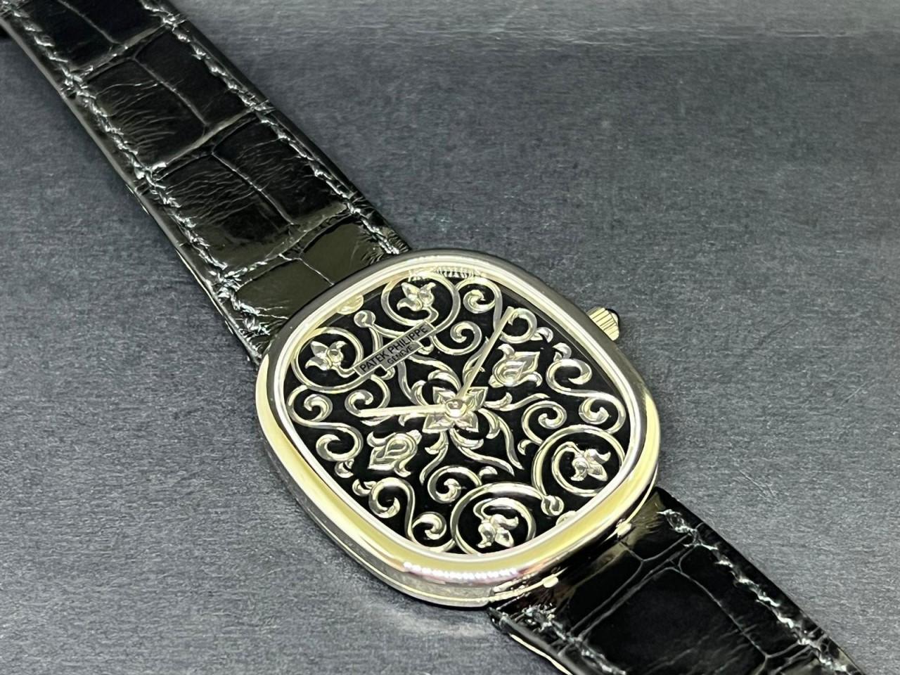 Golden Ellipse White Gold Hand-engraved Dial - 5738/51G-001