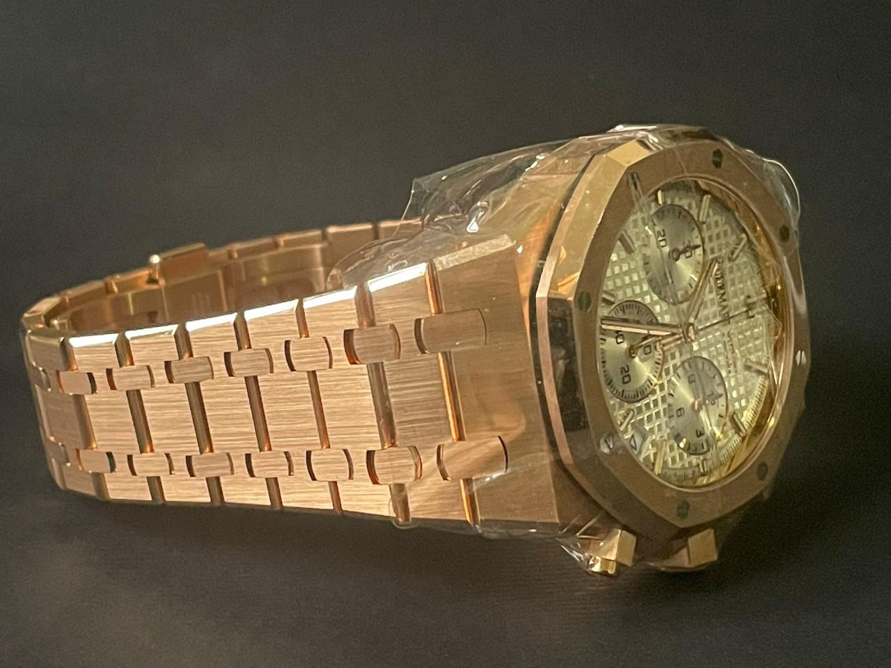 Royal Oak Chronograph "50th Anniversary" Silver-Toned Dial Rose Gold - 26240OR.OO.1320OR.03