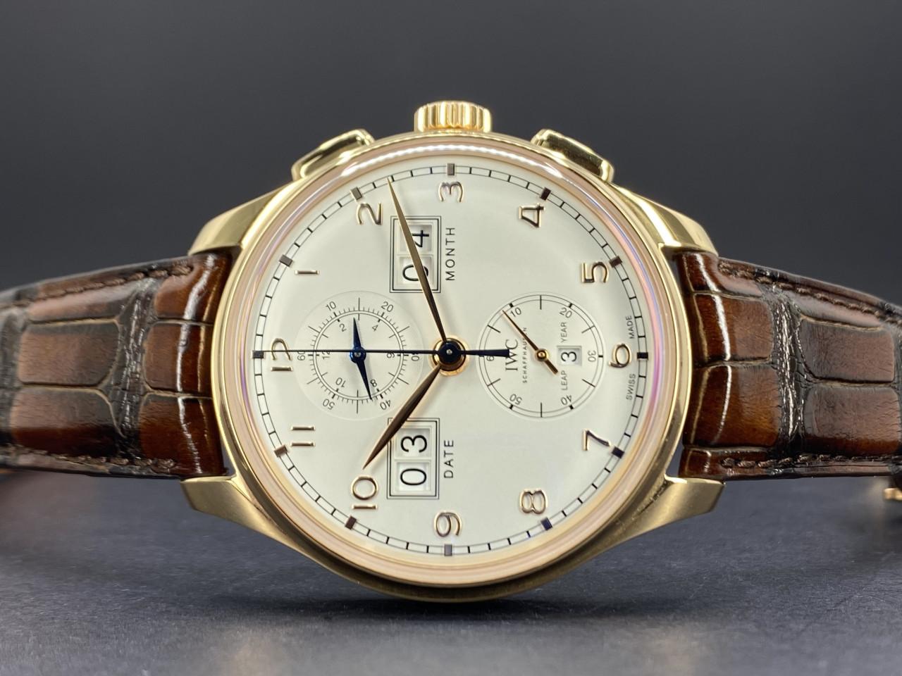 Portugieser Perpetual Calendar Digital Date-Month Edition "75th Anniversary" Rose Gold Silver Dial - IW397203 