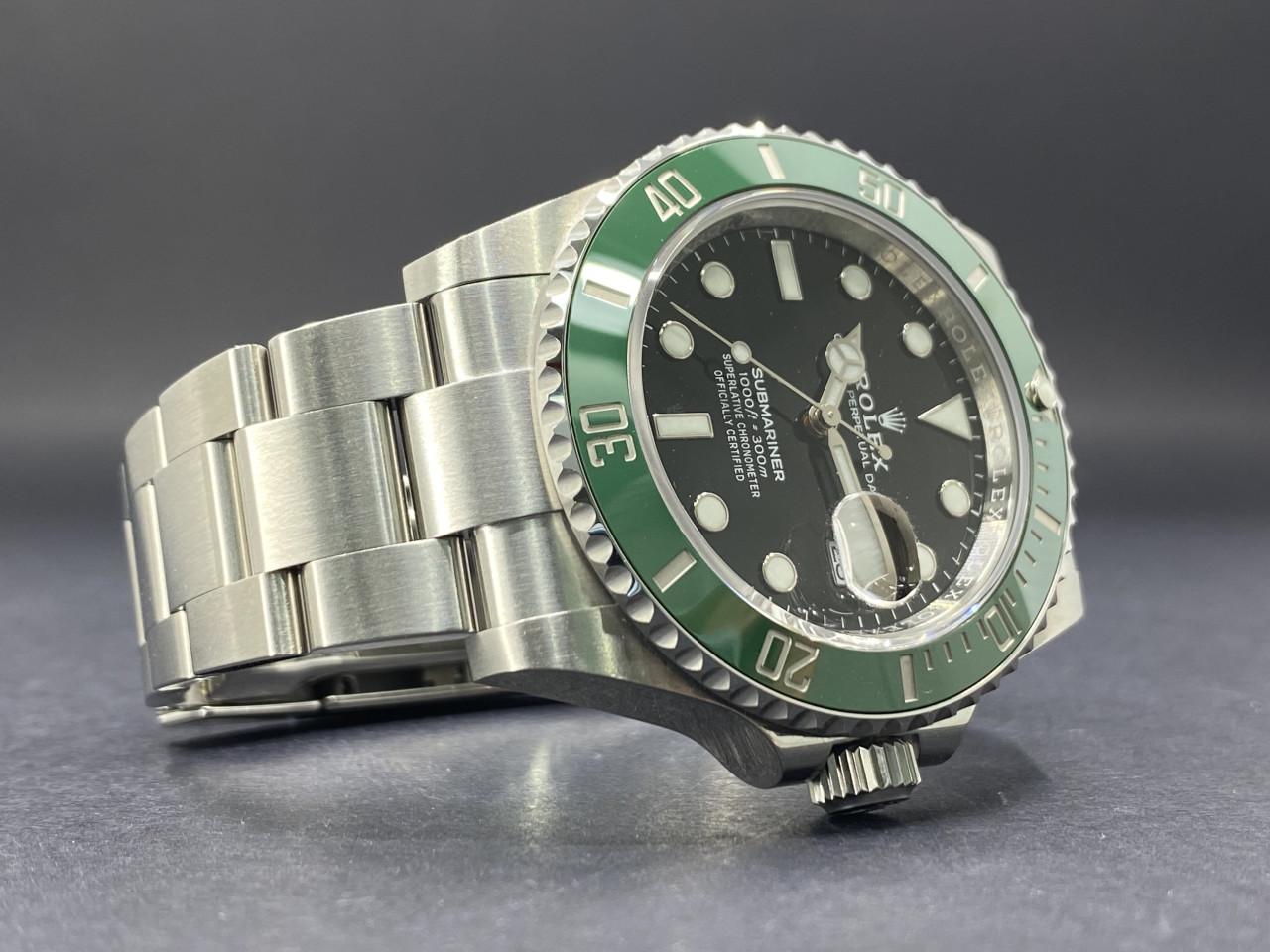 Oyster Perpetual Submariner Date Oystersteel Cerachrom Bezel Green Ceramic Black Dial - 126610LV