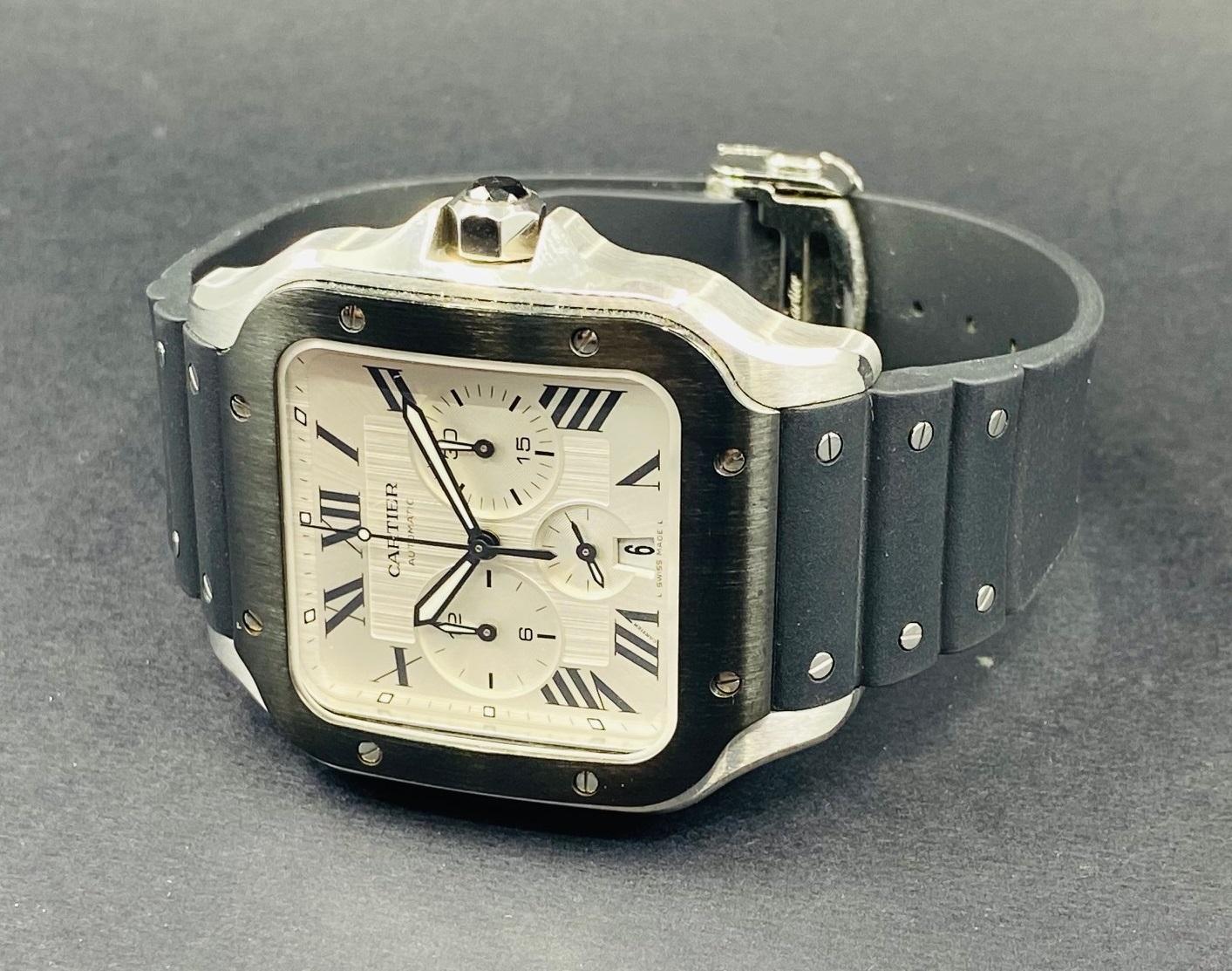 Santos De Cartier Chronograph Steel - WSSA0017