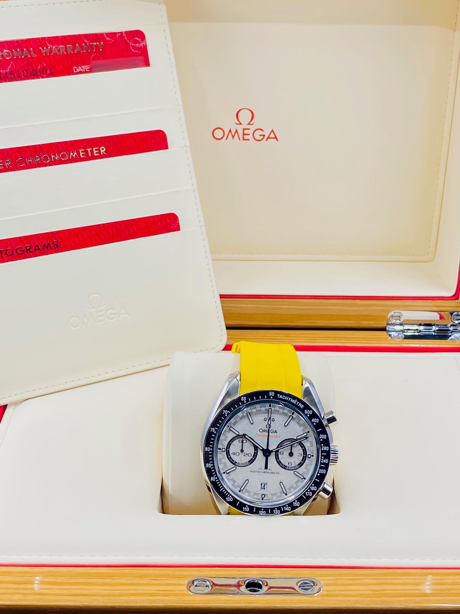 Speedmaster Racing Master Co-Axial Stainless Steel White Dial - 329.33.44.51.04.001