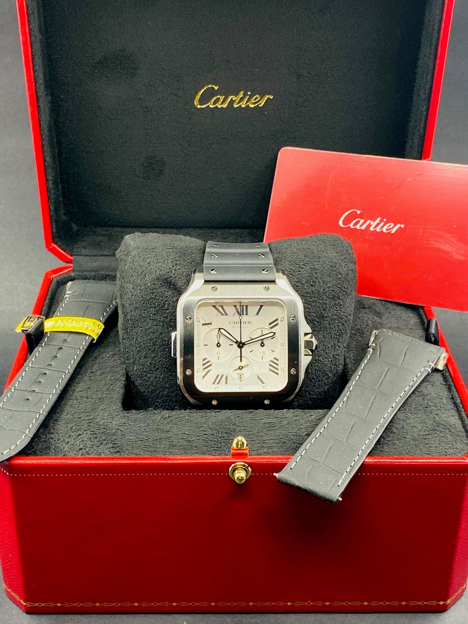 Santos De Cartier Chronograph Steel - WSSA0017
