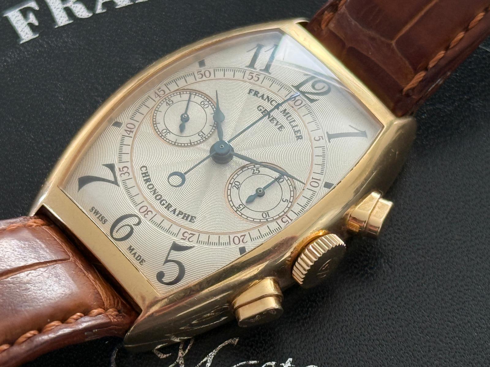 Casablanca Rare Movement Chronograph Rose Gold Silver Dial - 5850 CC DF