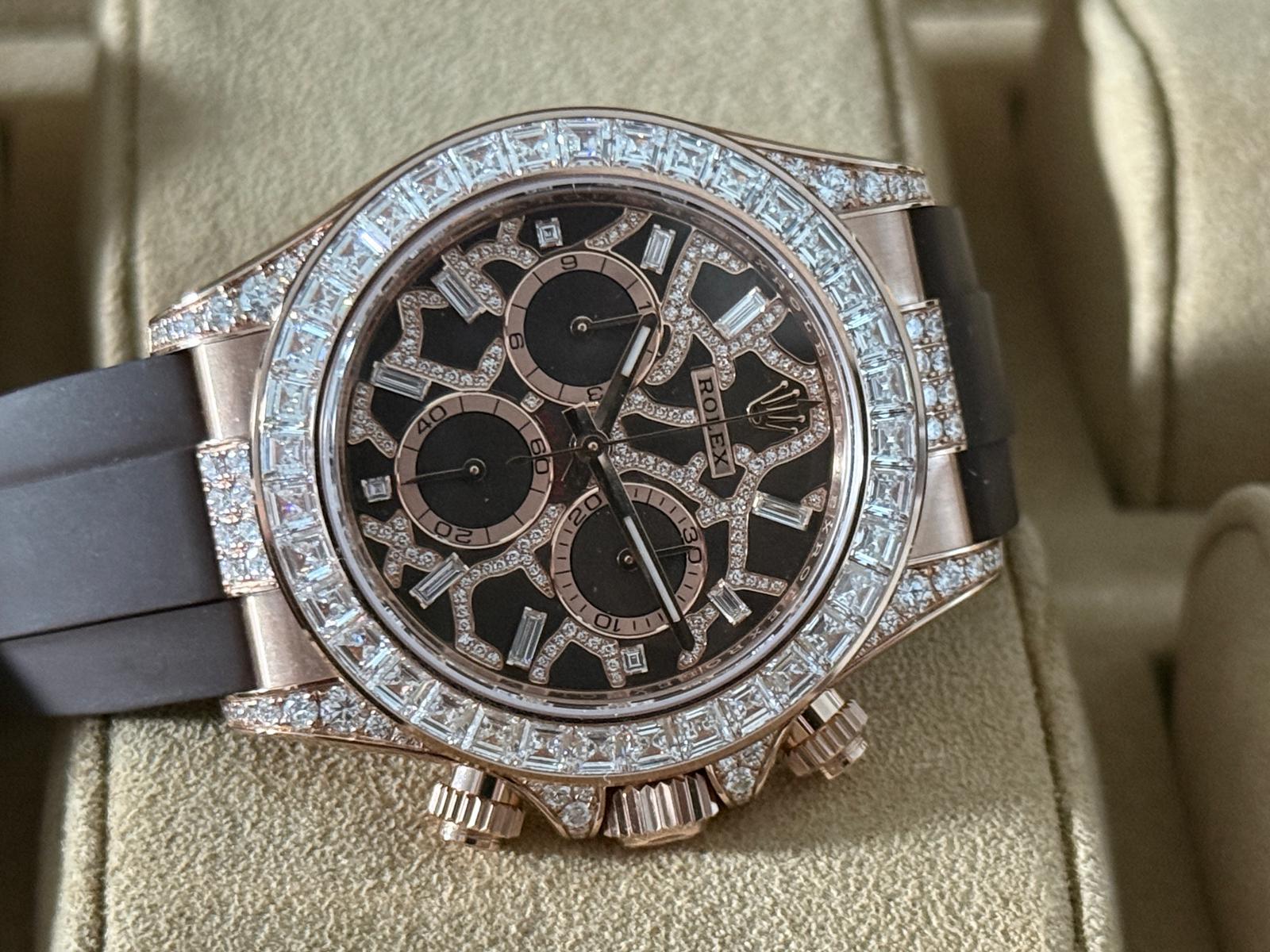 Daytona Rose Gold Diamond Bezel "Giraffe" - 126555TBR