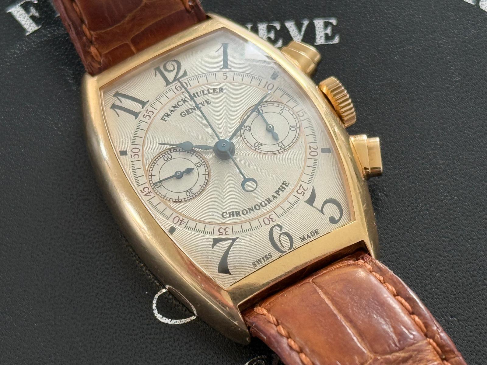 Casablanca Rare Movement Chronograph Rose Gold Silver Dial - 5850 CC DF