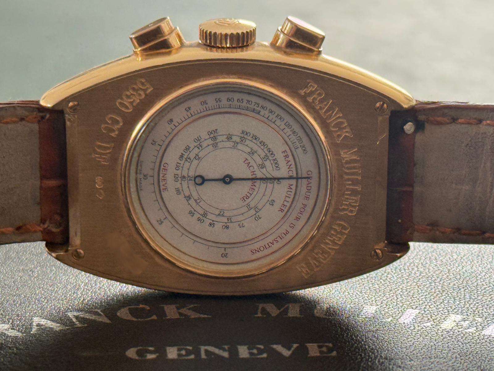 Casablanca Rare Movement Chronograph Rose Gold Silver Dial - 5850 CC DF