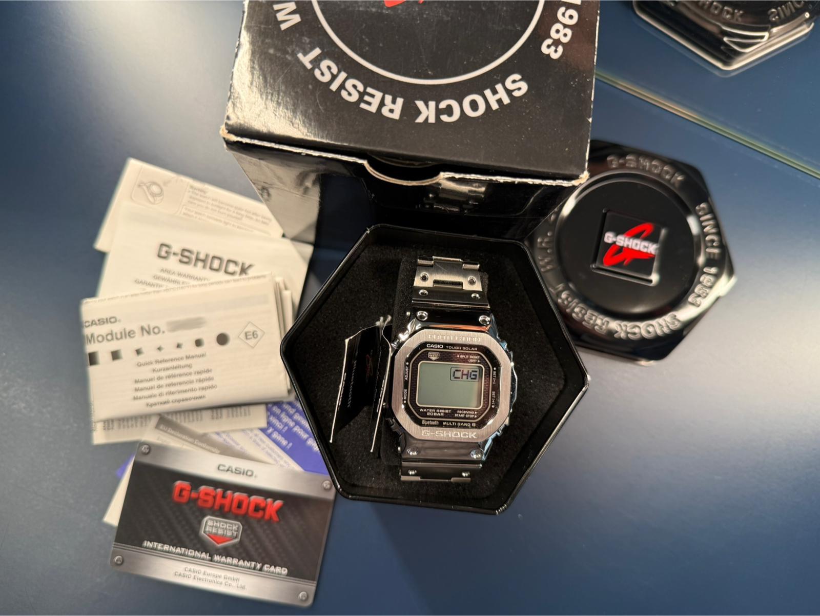 G-Shock Full Metal Tough Solar Bluetooth - GMW-B5000D-1ER 