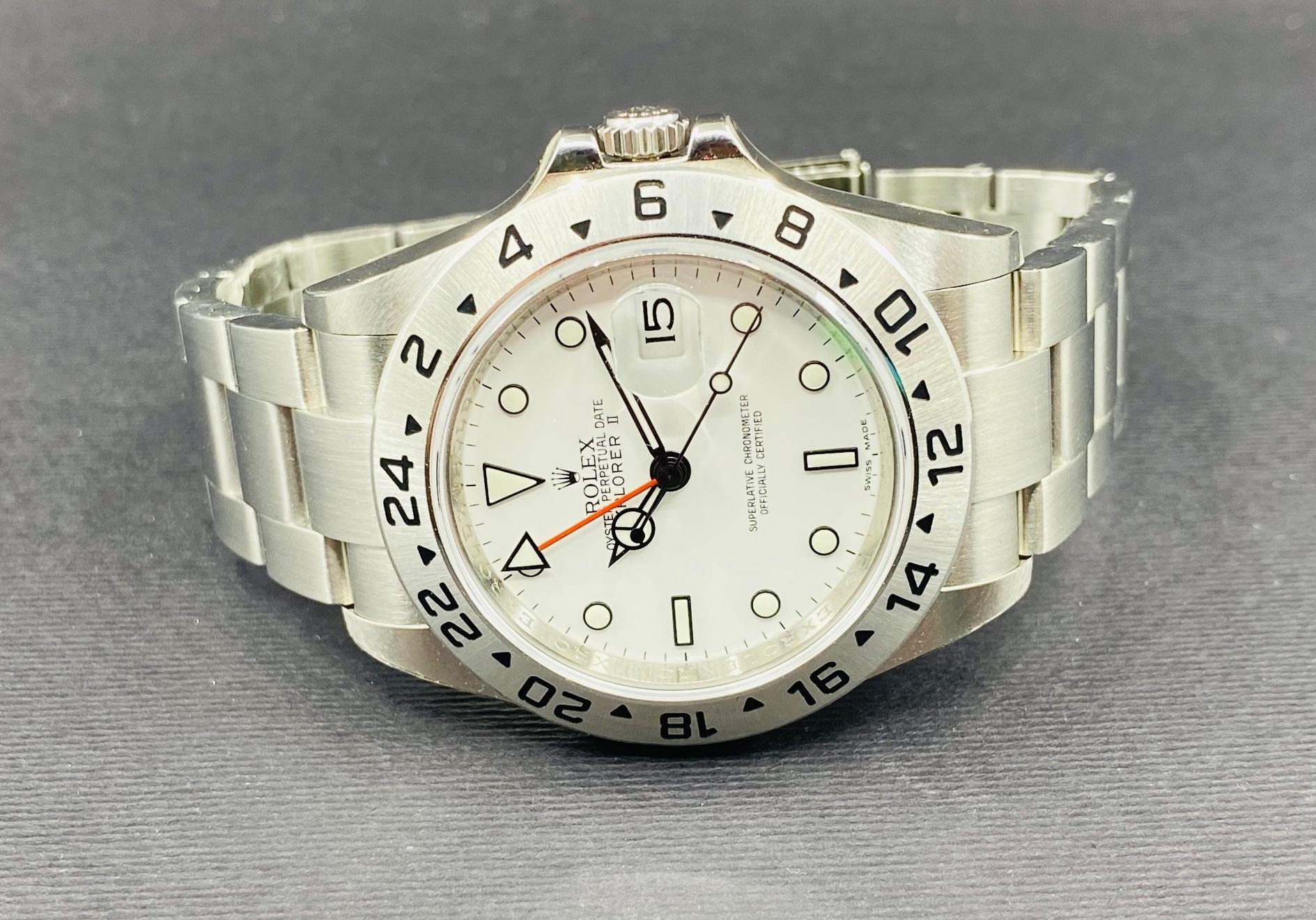 Oyster Perpetual Date Explorer II White Dial - 16570