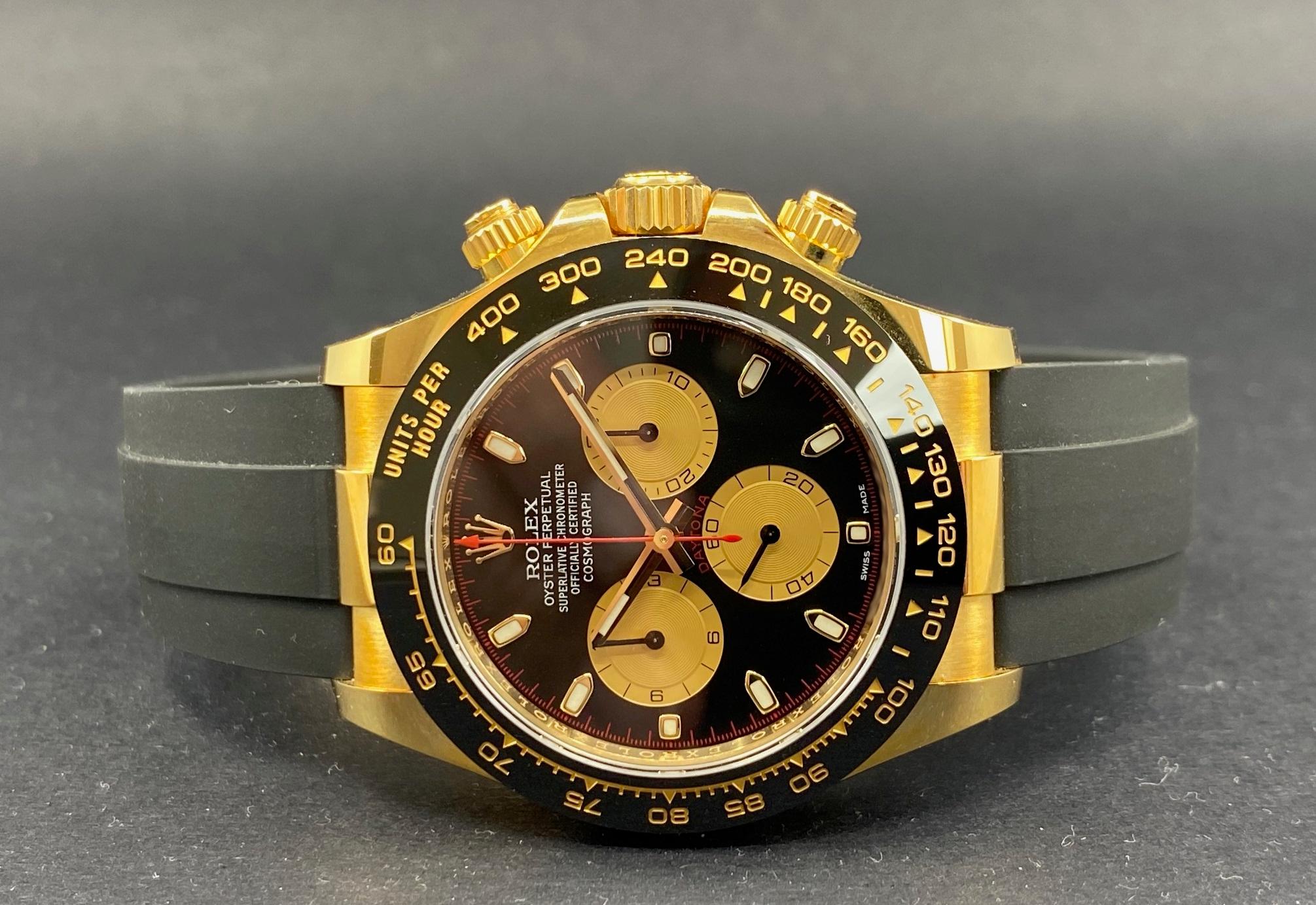 Oysterflex Cosmograph Daytona Yellow Gold Black Dial - 116518LN