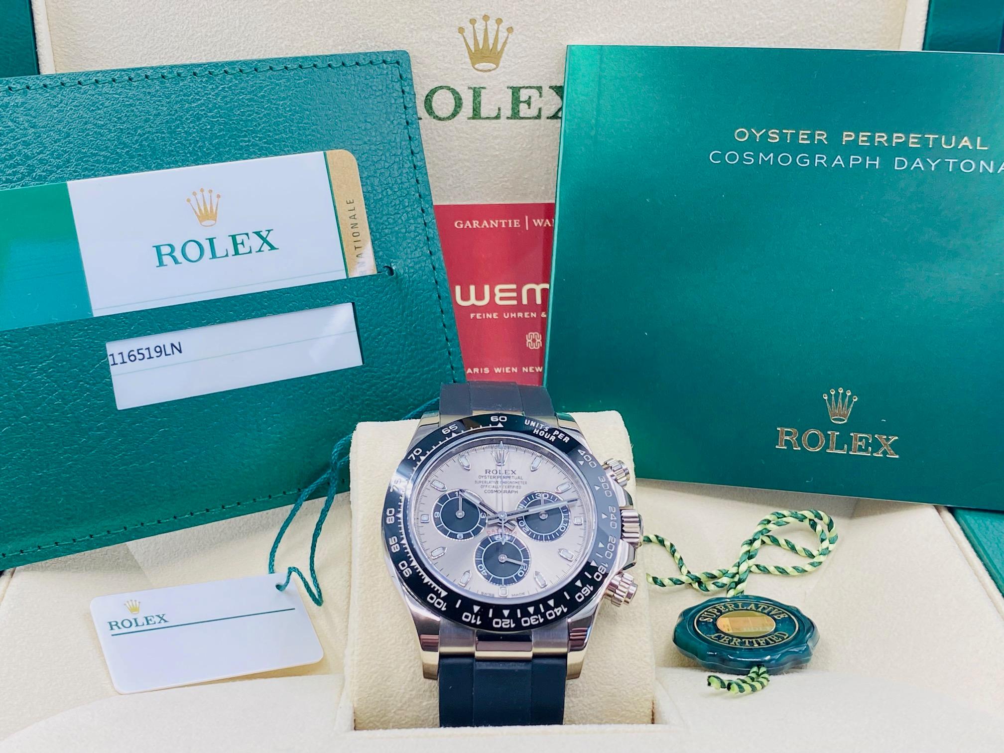 Cosmograph Daytona White Gold Cerachrom Oysterflex "Ghost Dial” - 116519LN