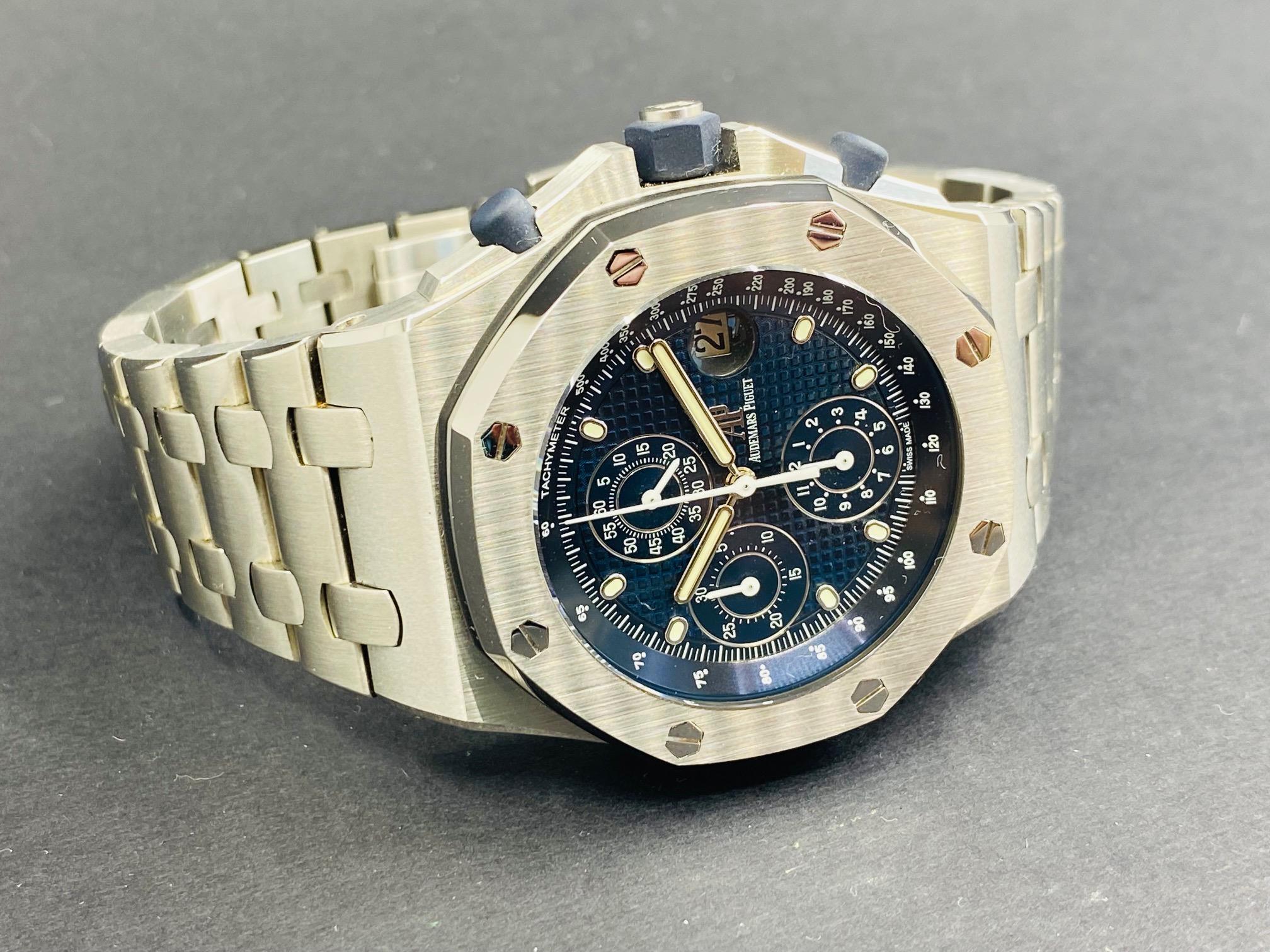 Royal Oak Offshore Chronograph Steel Blue Dial 25th Anniversary - 26237ST.OO.1000ST.01
