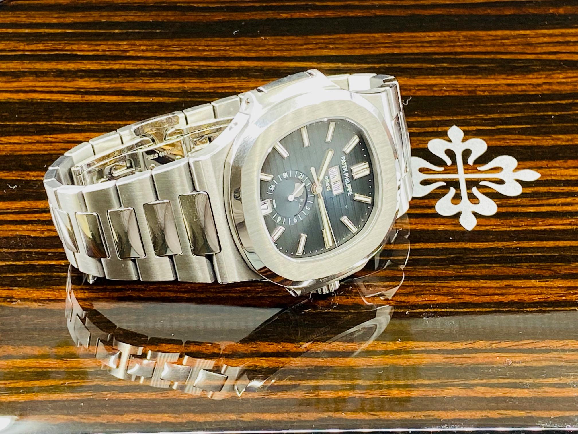 Nautilus Annual Calendar Moonphase Steel - 5726/1A-014