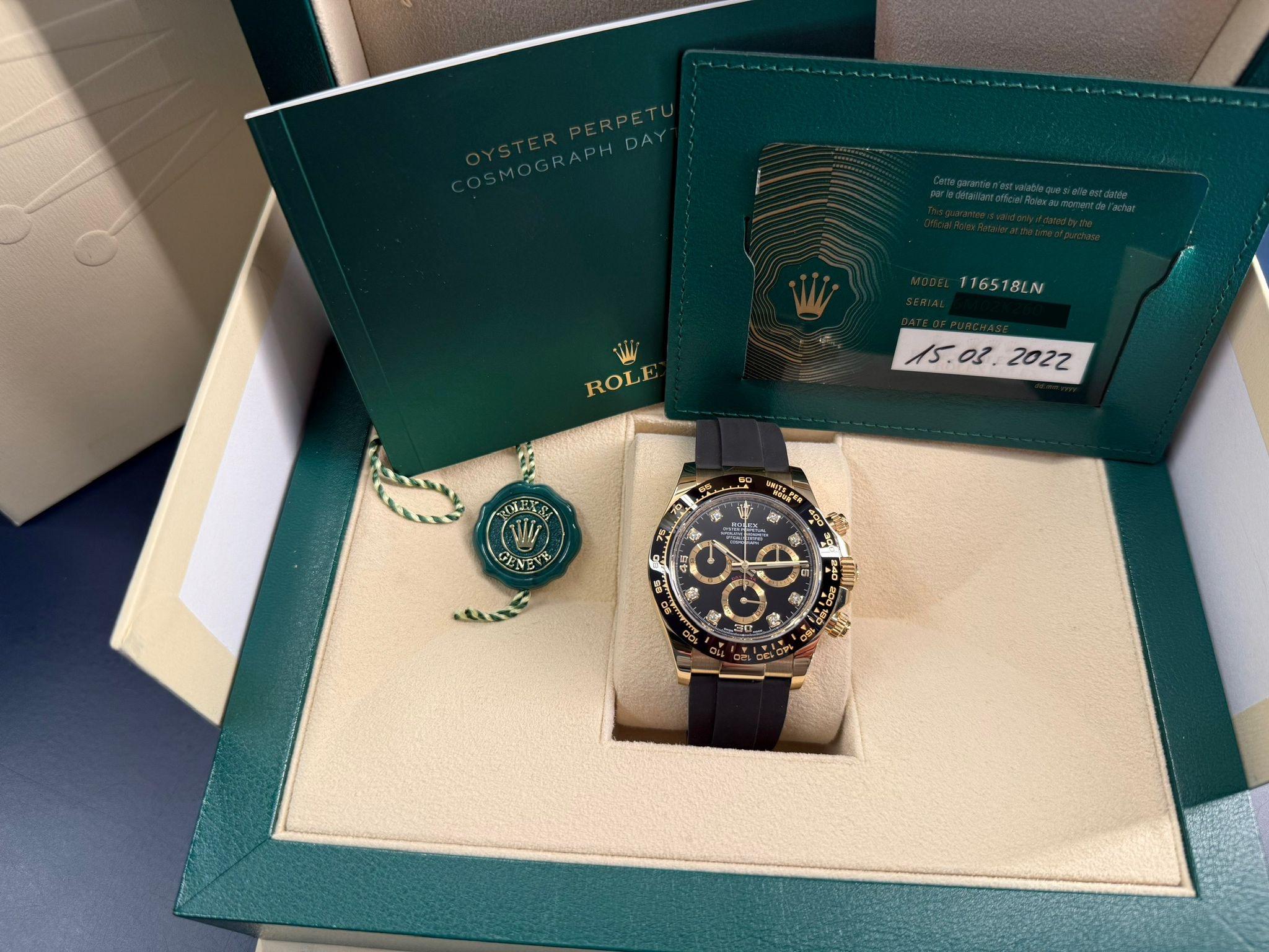 Cosmograph Daytona Yellow Gold Diamonds - 116518LN