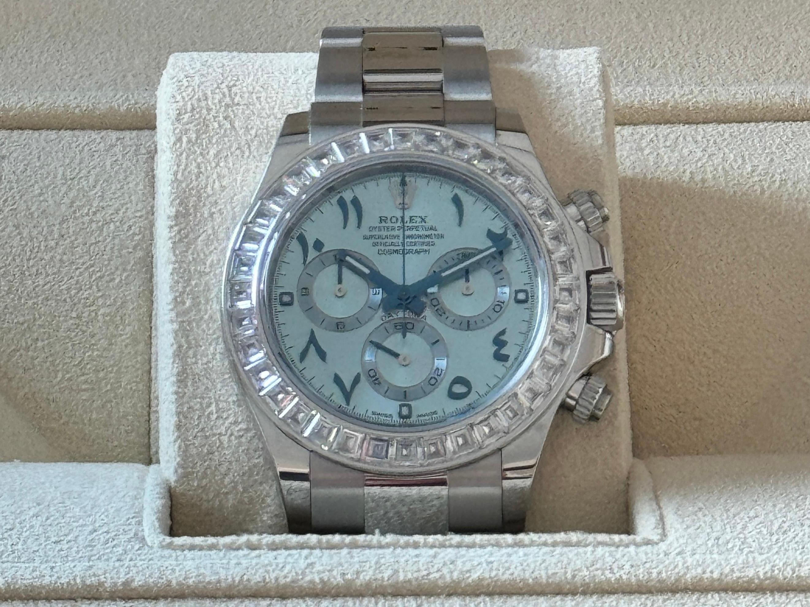 Daytona Baguette Bezel Platinum Limited Arabic Edition - 116576TBR
