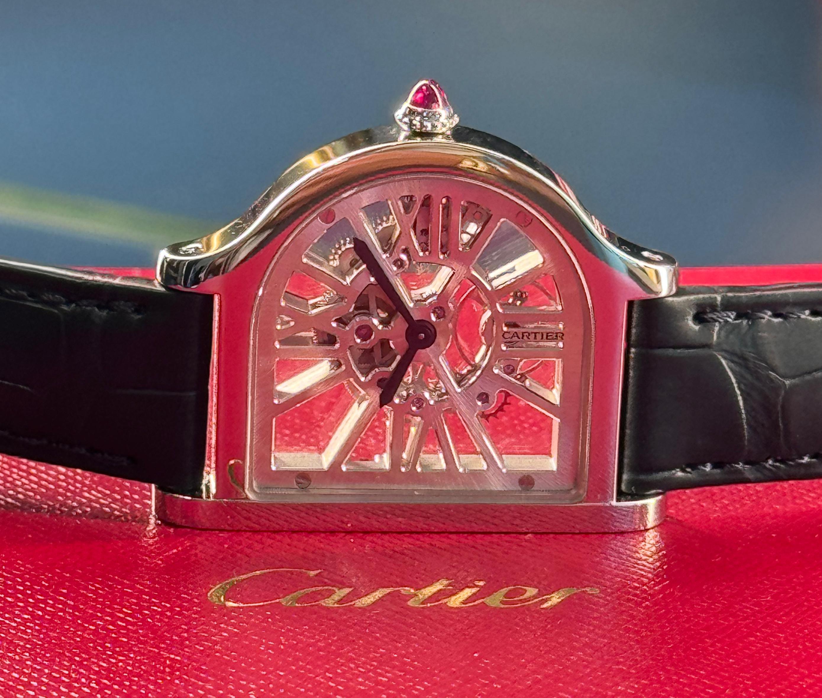Cloche de Cartier Platinum Skelet Limited 50 Pcs. - WHCC0003