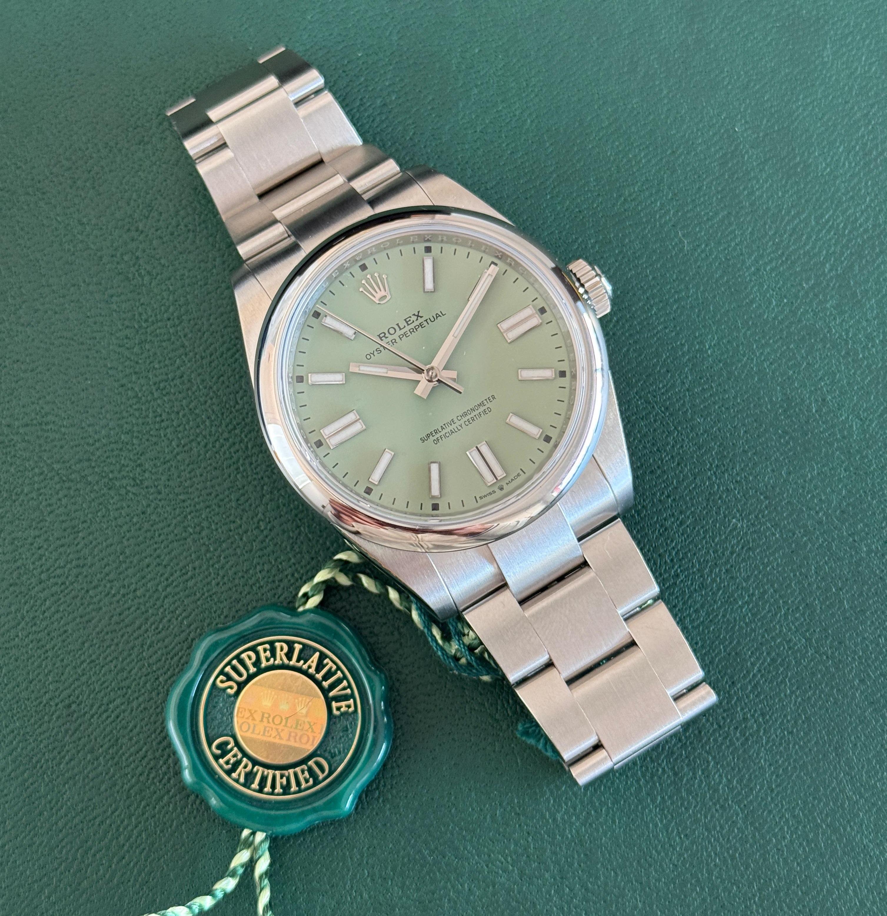 Oyster Perpetual 41 Oystersteel Pistachio-Green Dial - 134300