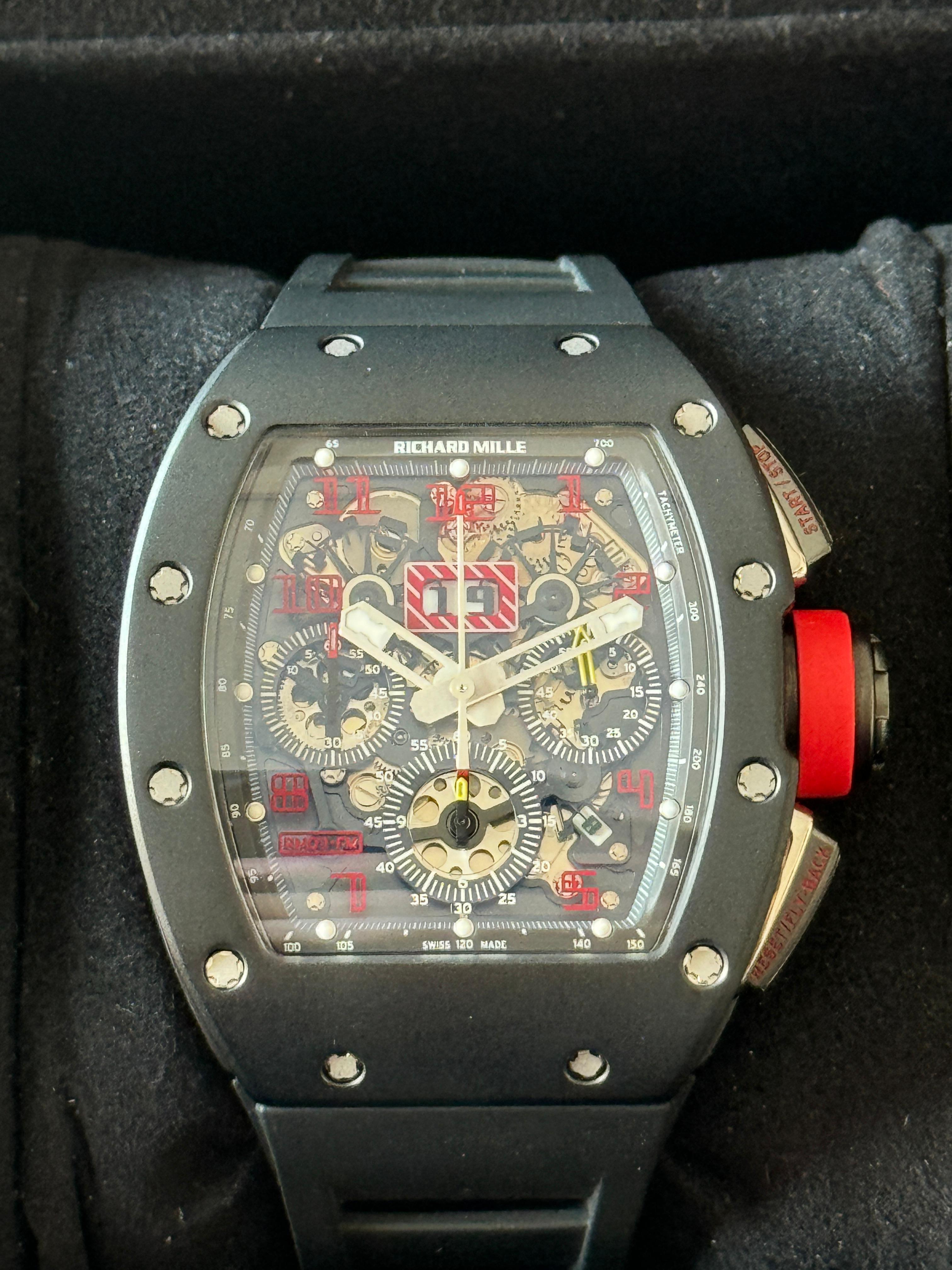 Chronograph Black Ceramic Red - RM011
