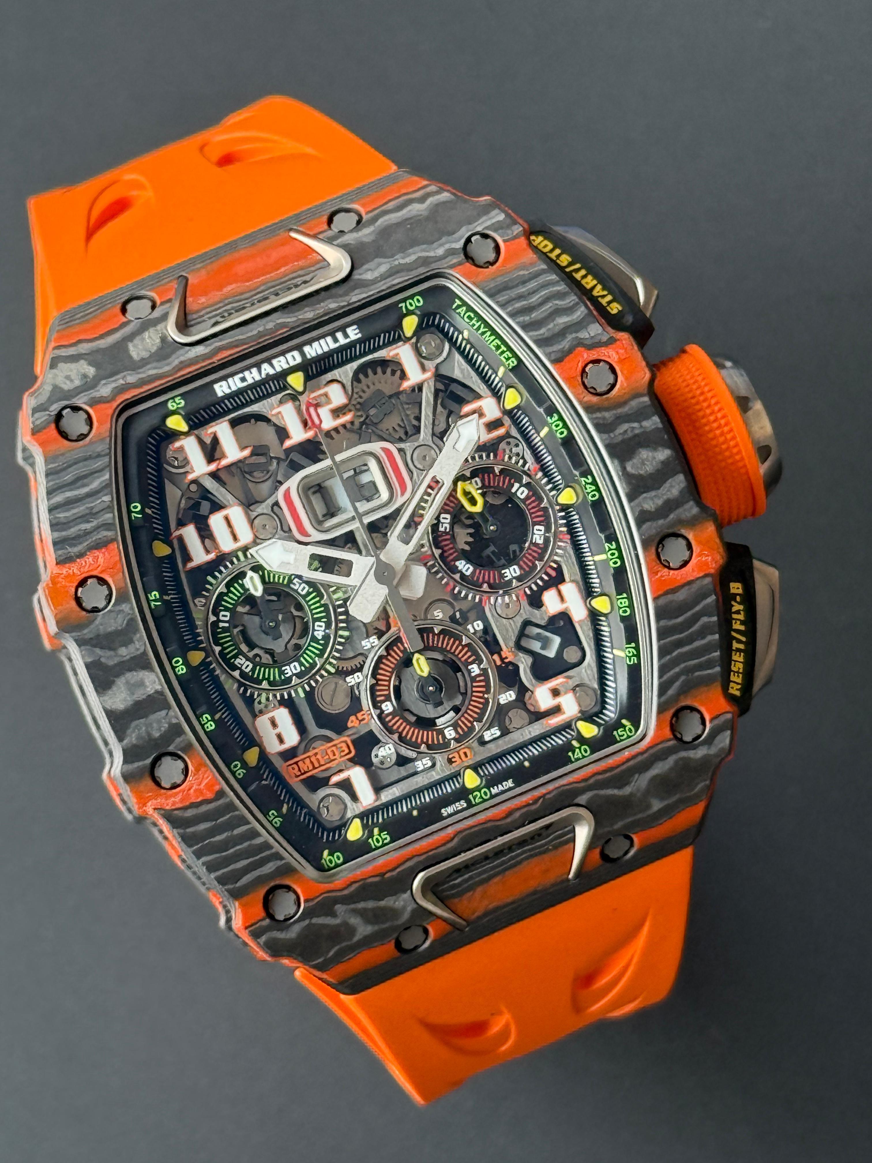 Flyback Chronograph McLaren Limited Edition 500 Pcs. - RM11-03