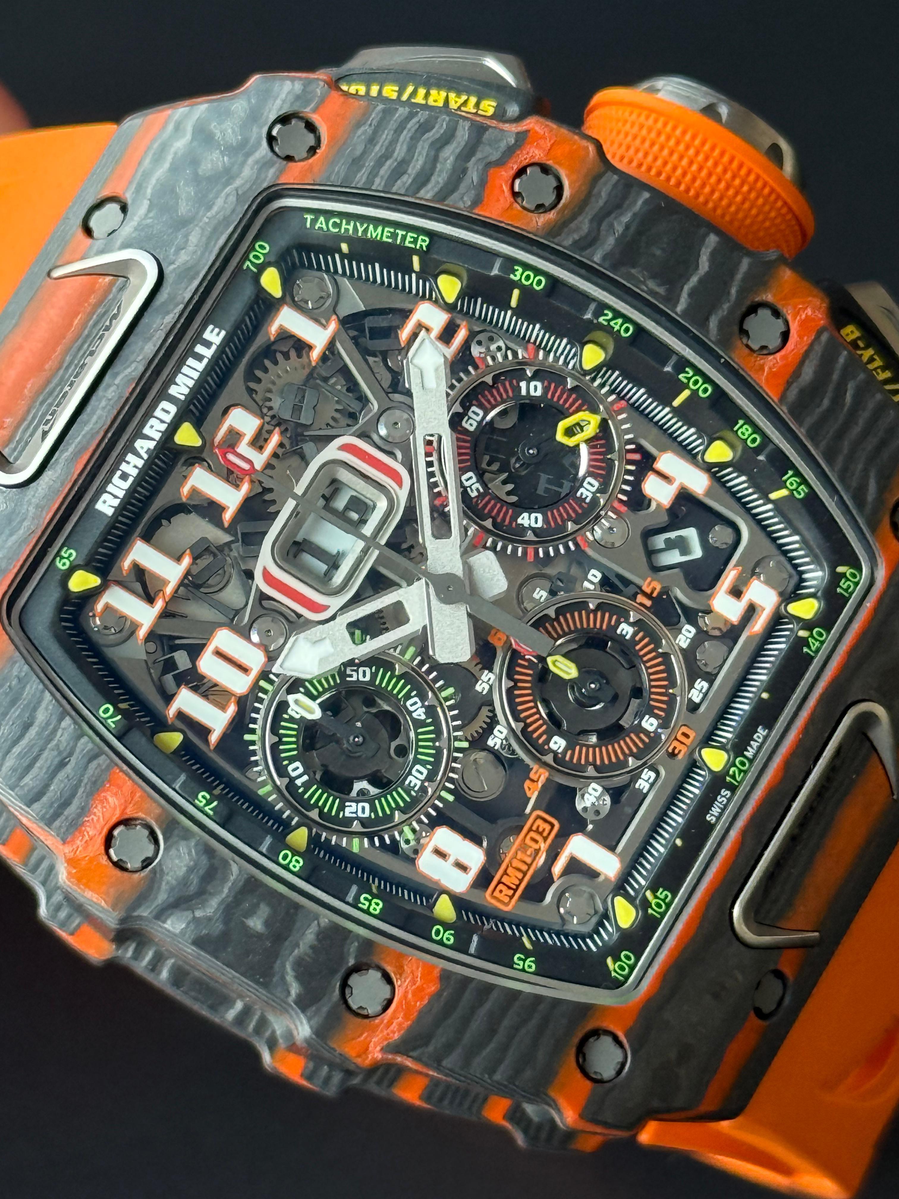 Flyback Chronograph McLaren Limited Edition 500 Pcs. - RM11-03