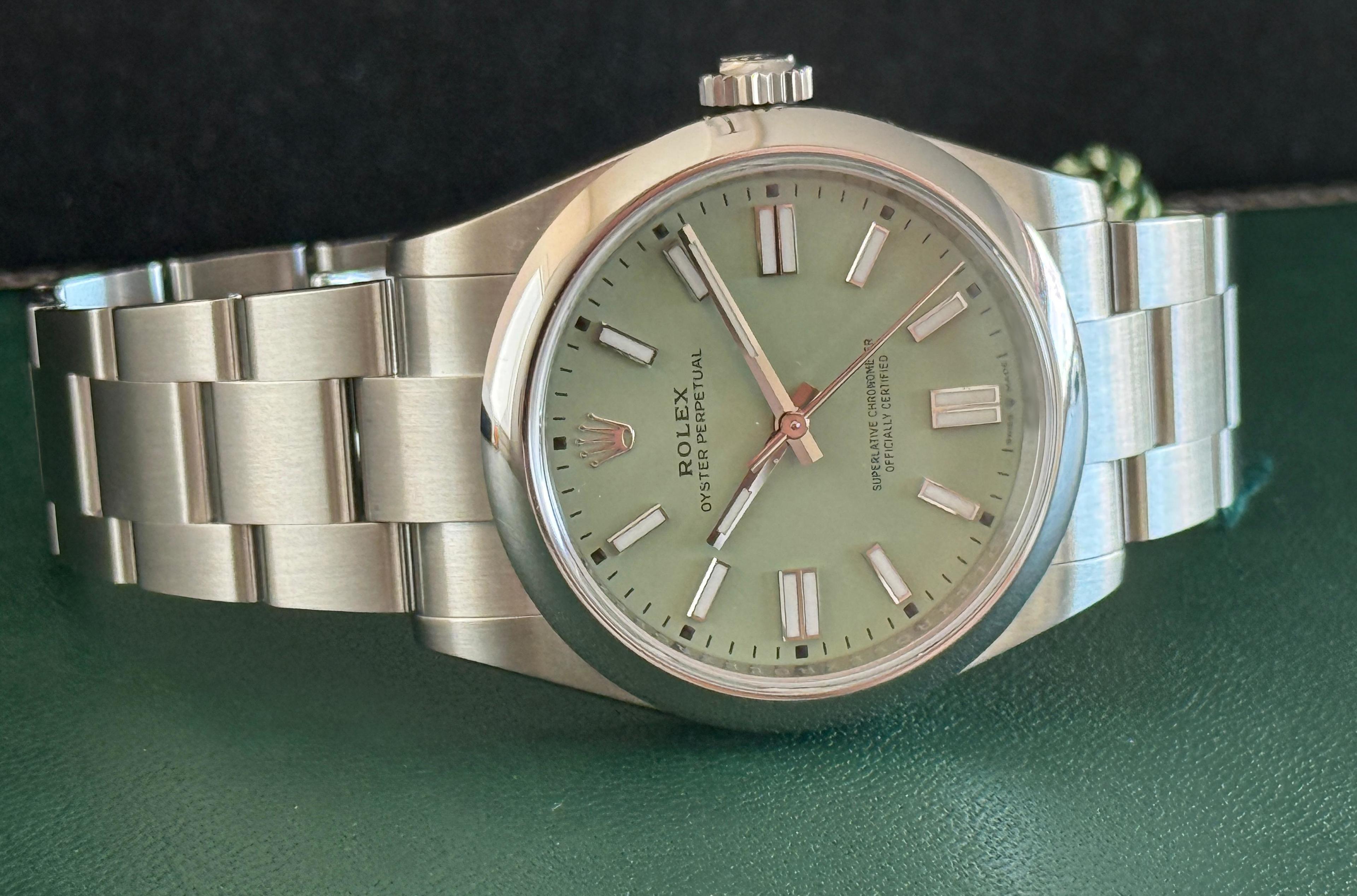 Oyster Perpetual 41 Oystersteel Pistachio-Green Dial - 134300