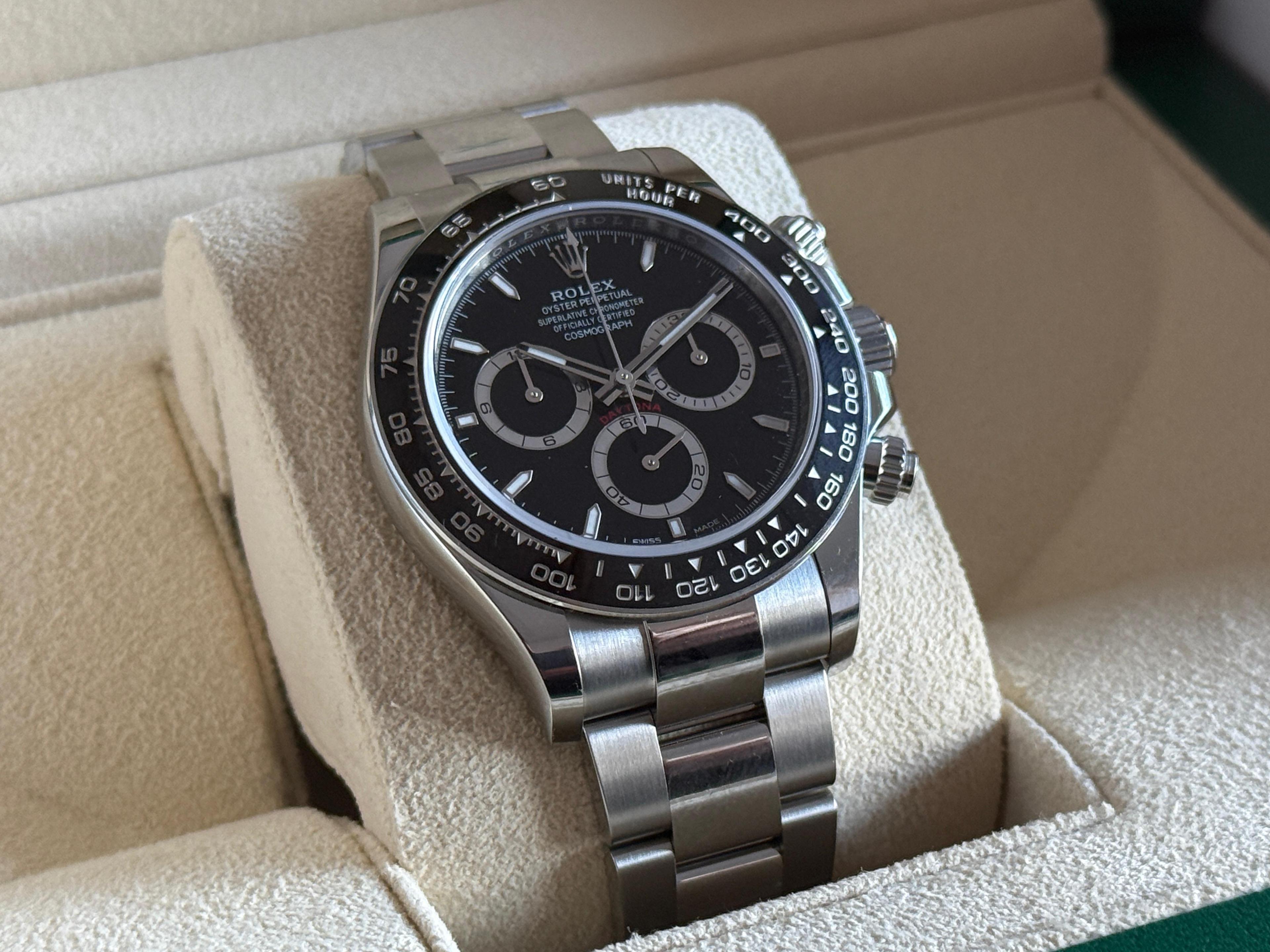 Oyster Perpetual Cosmograph Daytona Steel Black Dial - 126500 LN