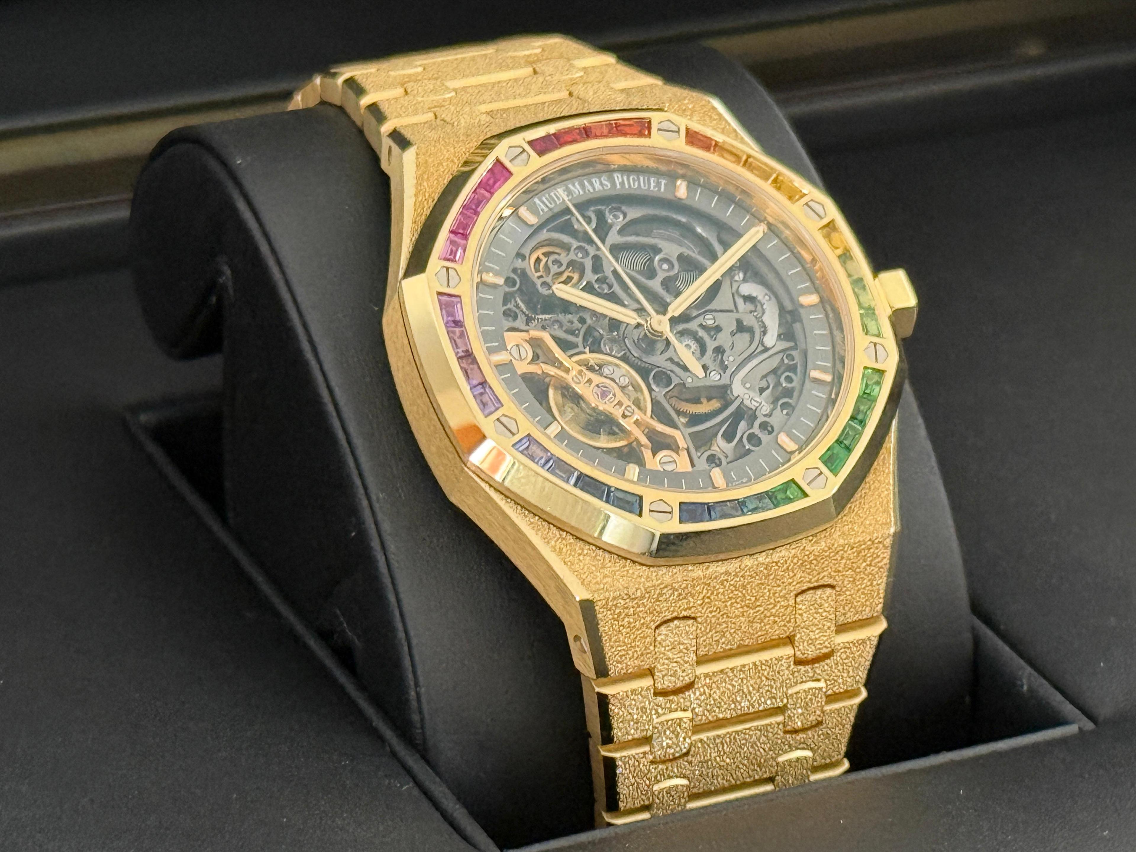 Royal Oak Frosted Gold Double Balance Wheel Openworked Yellow Gold - 15412BA.YG.1224BA.01-B