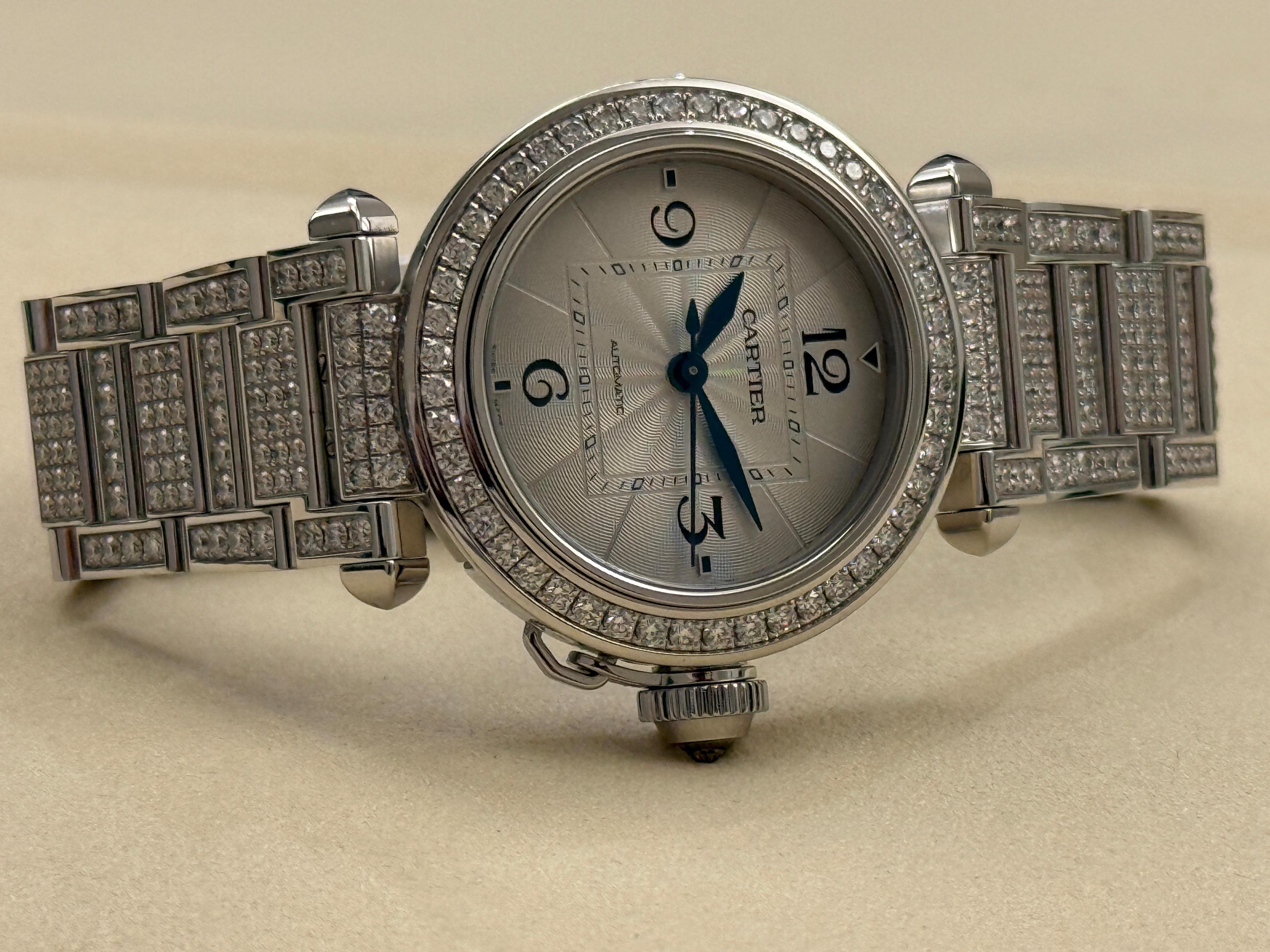 Pasha de Cartier White Gold Silver Dial - WJPA0014