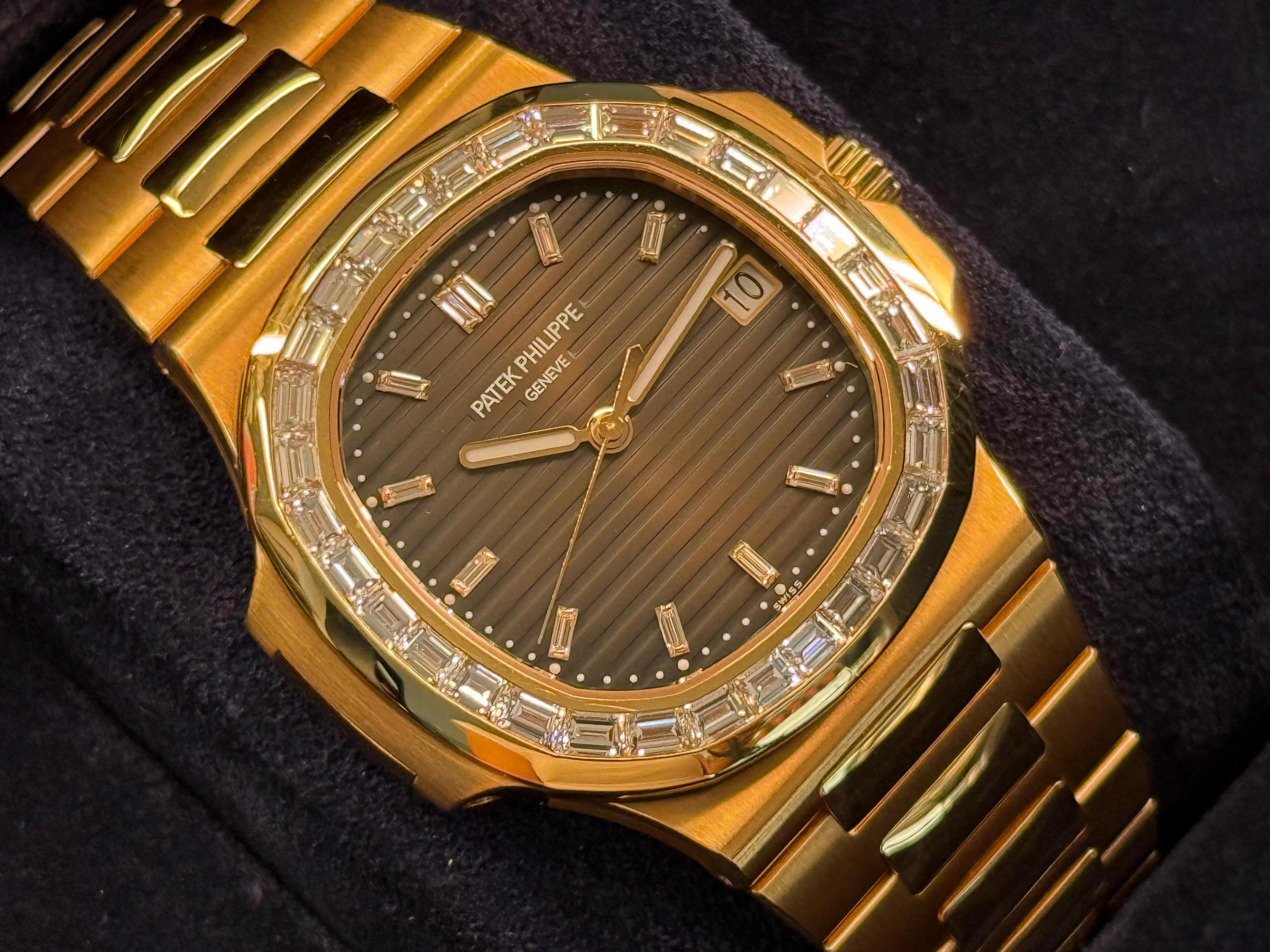 Nautilus Rose Gold Baguette Diamonds - 5723/1R-010