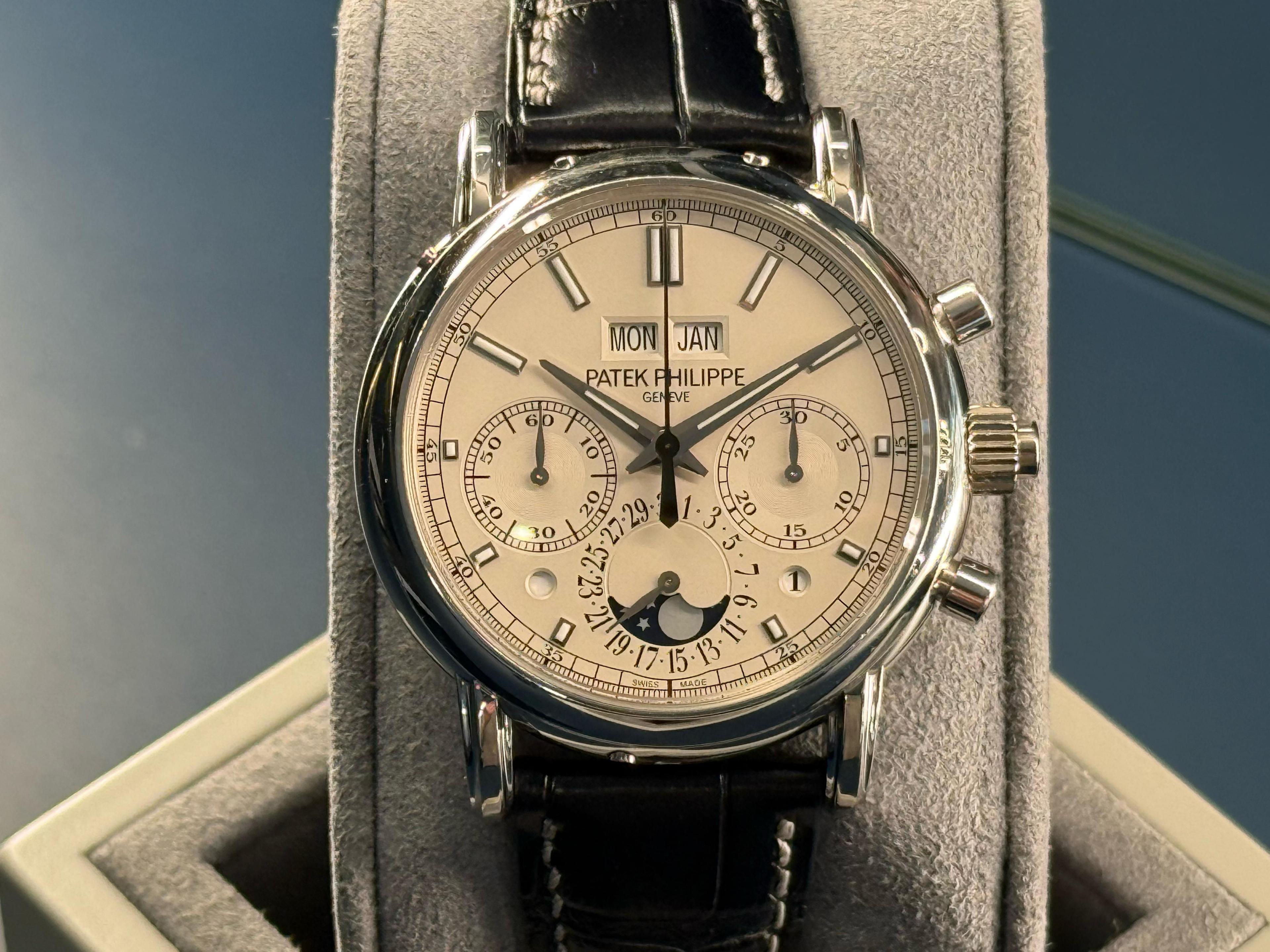  Split Seconds Perpetual Calendar Chronograph White Dial - 5204P-010