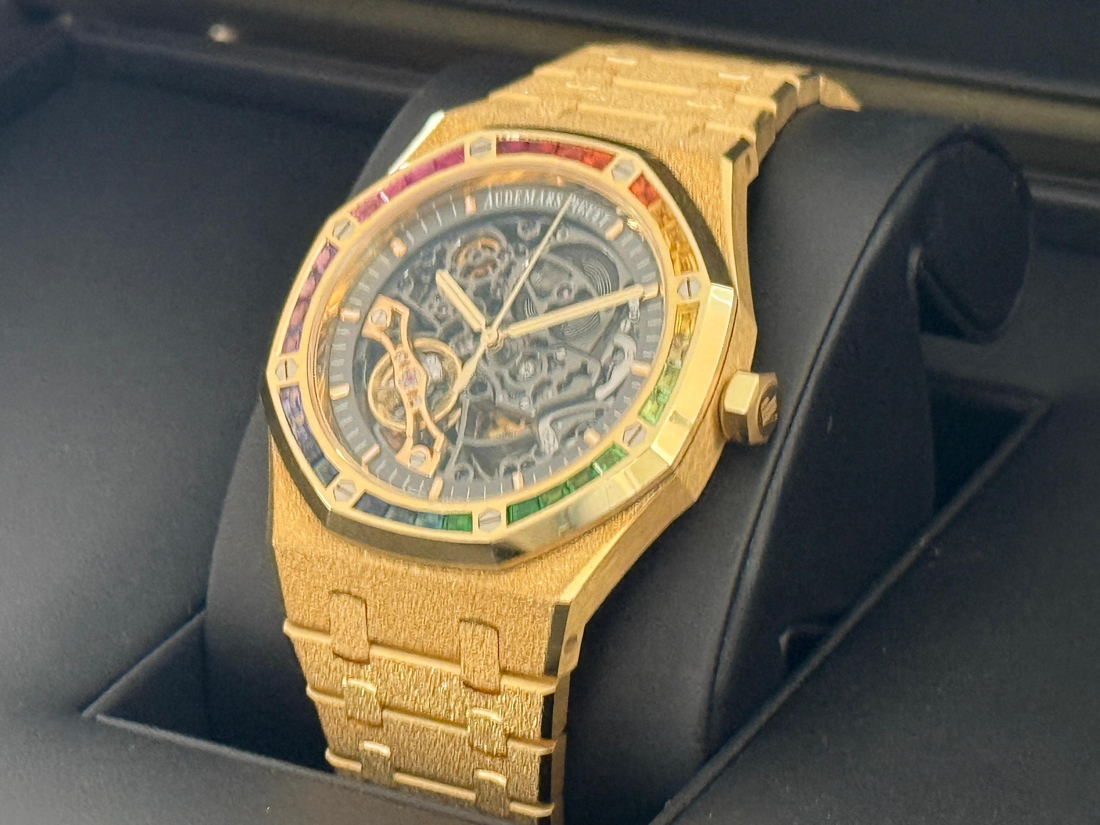 Royal Oak Frosted Gold Double Balance Wheel Openworked Yellow Gold - 15412BA.YG.1224BA.01-B