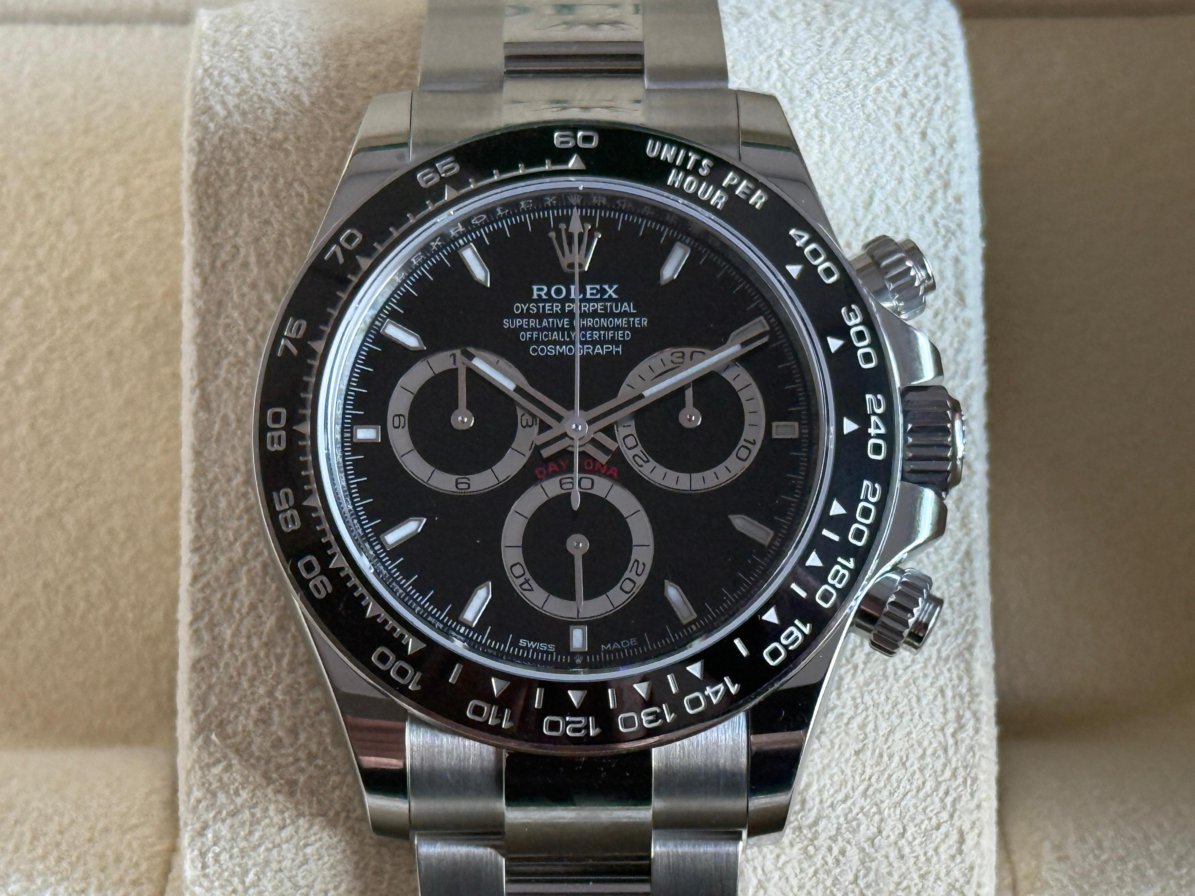 Oyster Perpetual Cosmograph Daytona Steel Black Dial - 126500 LN