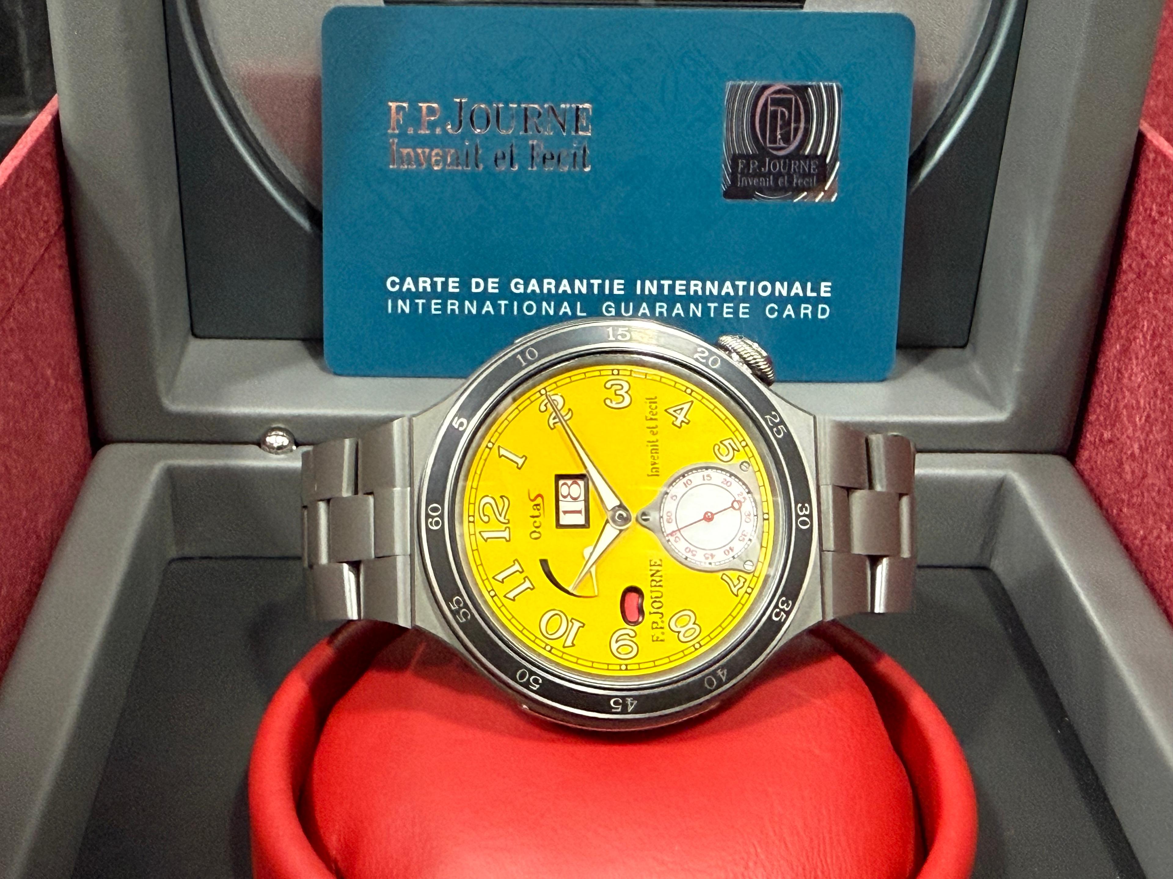 Octa Automatique Reserve LineSport Titanium - Aluminium Alloy Yellow Dial