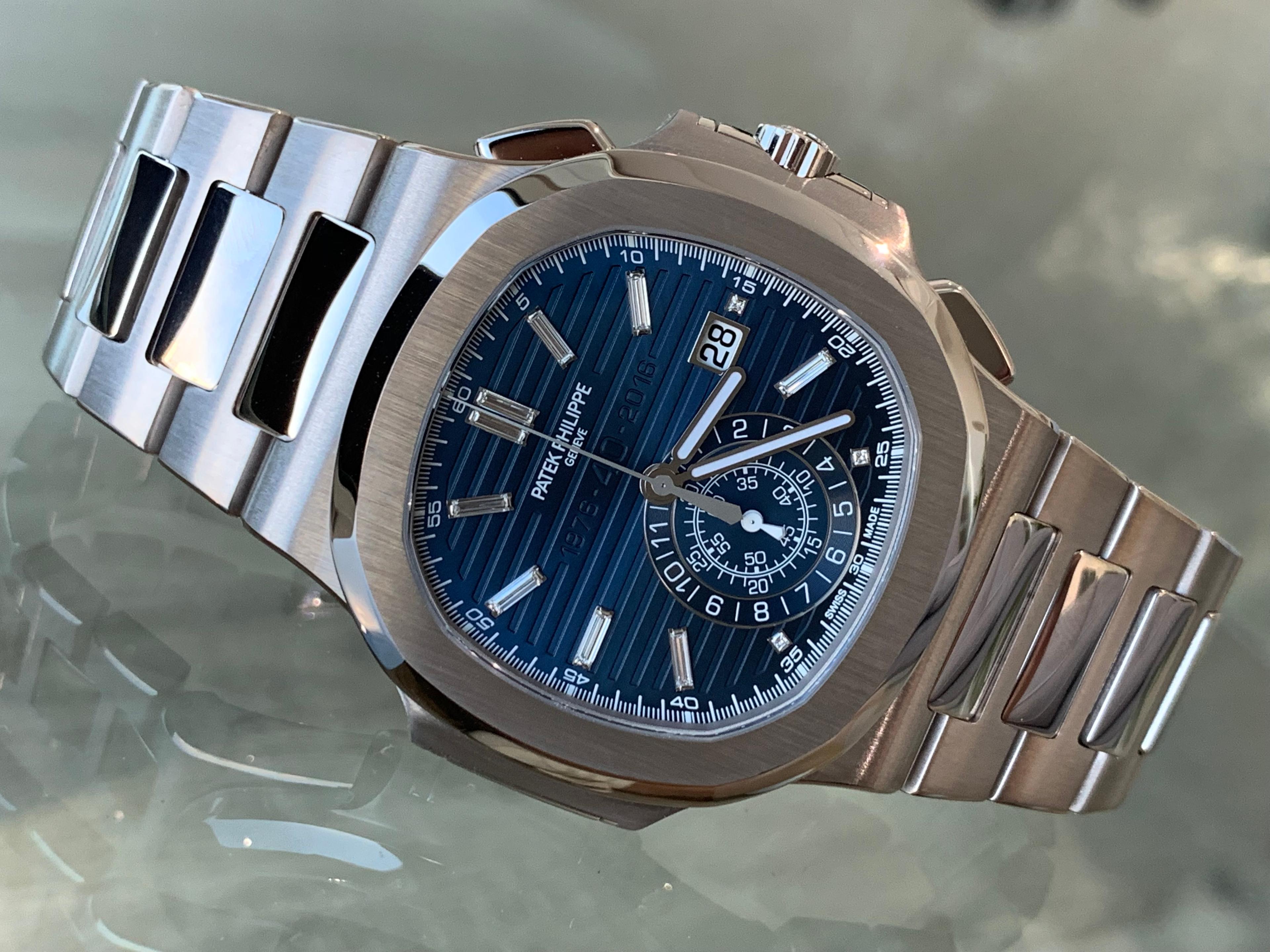 Nautilus 40th Anniversary White Gold Blue Dial - 5976/1G