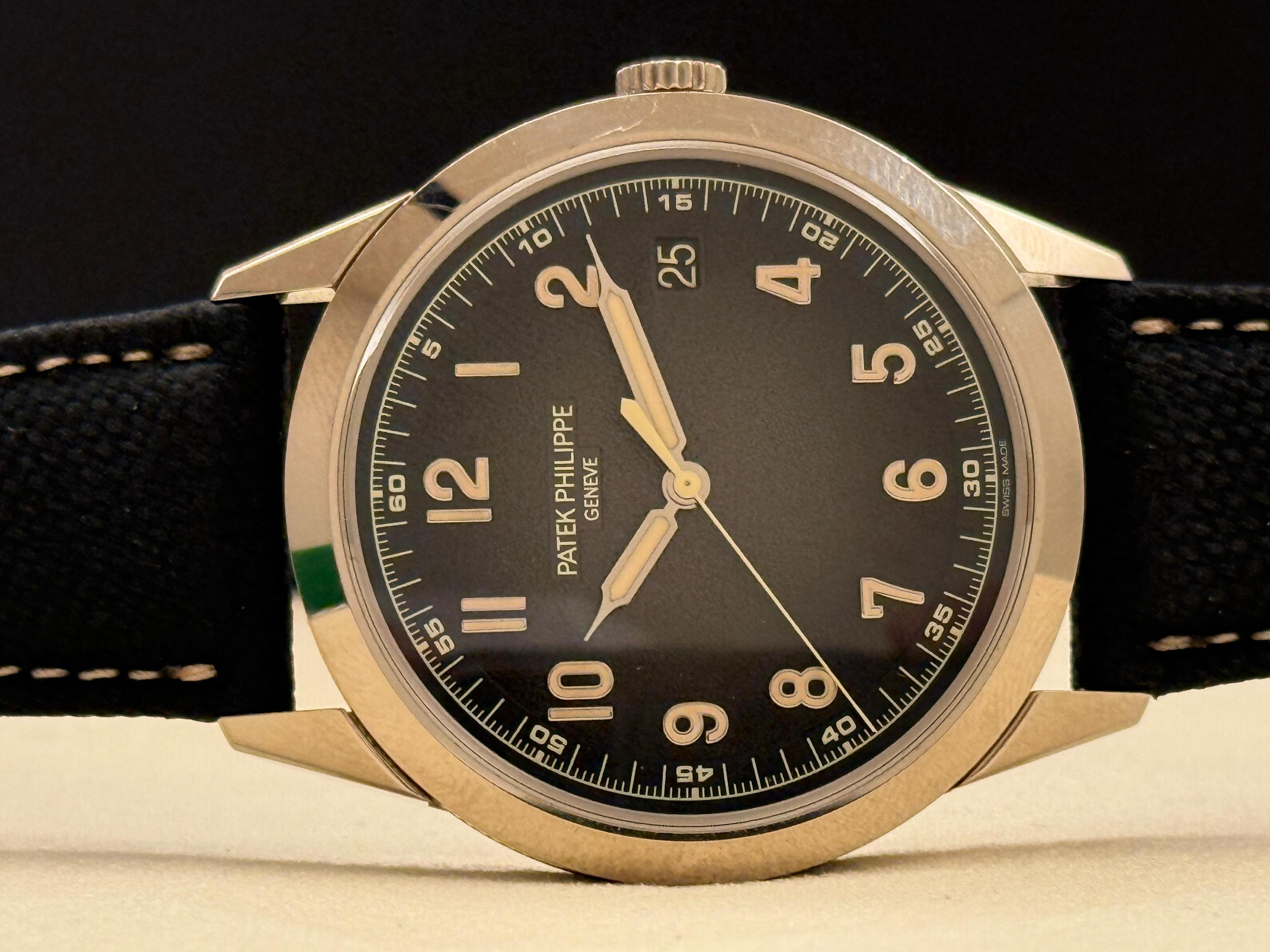Calatrava White Gold Charcoal Gray Dial - 5226G-001