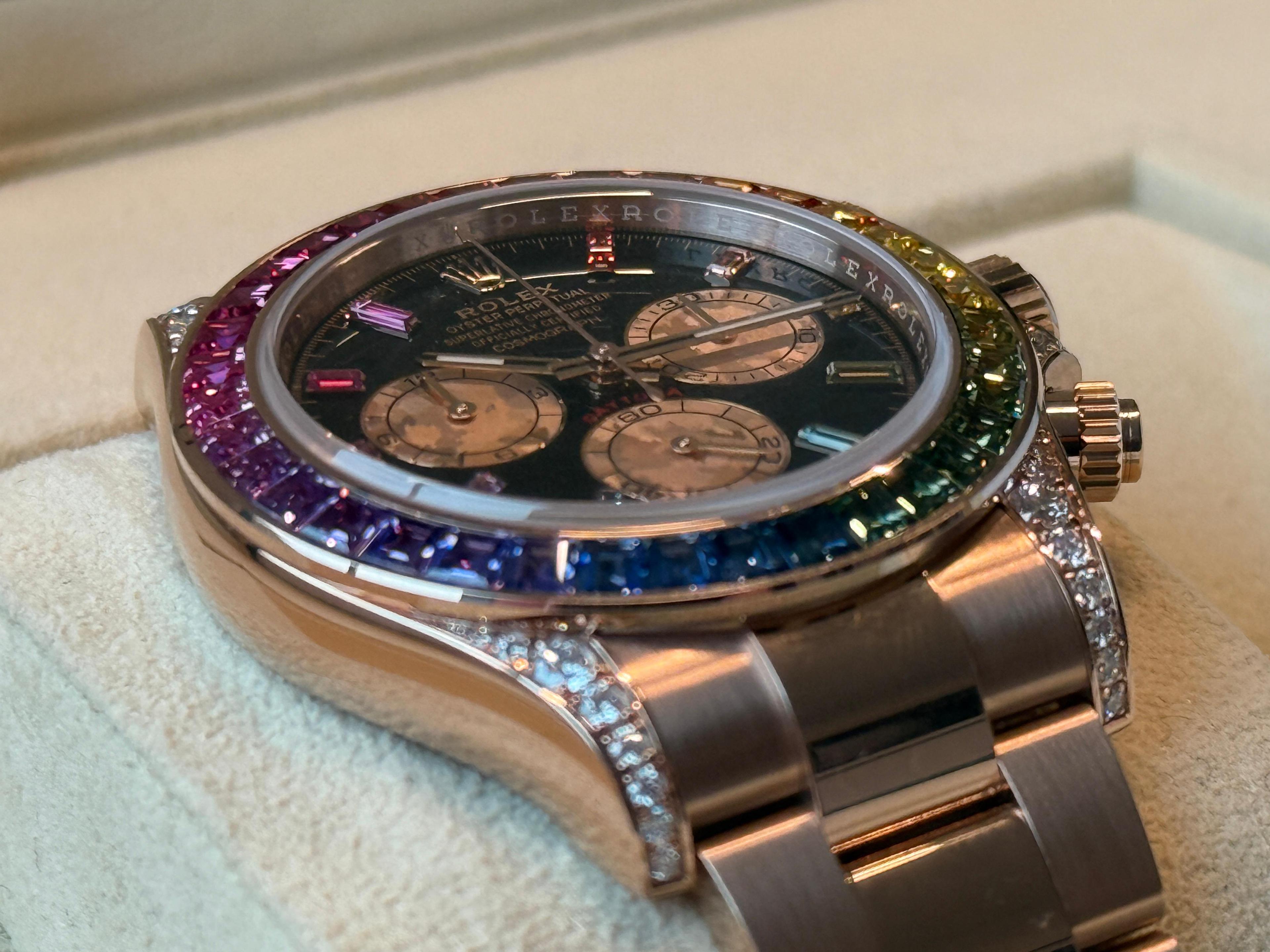 Cosmograph Daytona Everose Black Dial - 116595RBOW