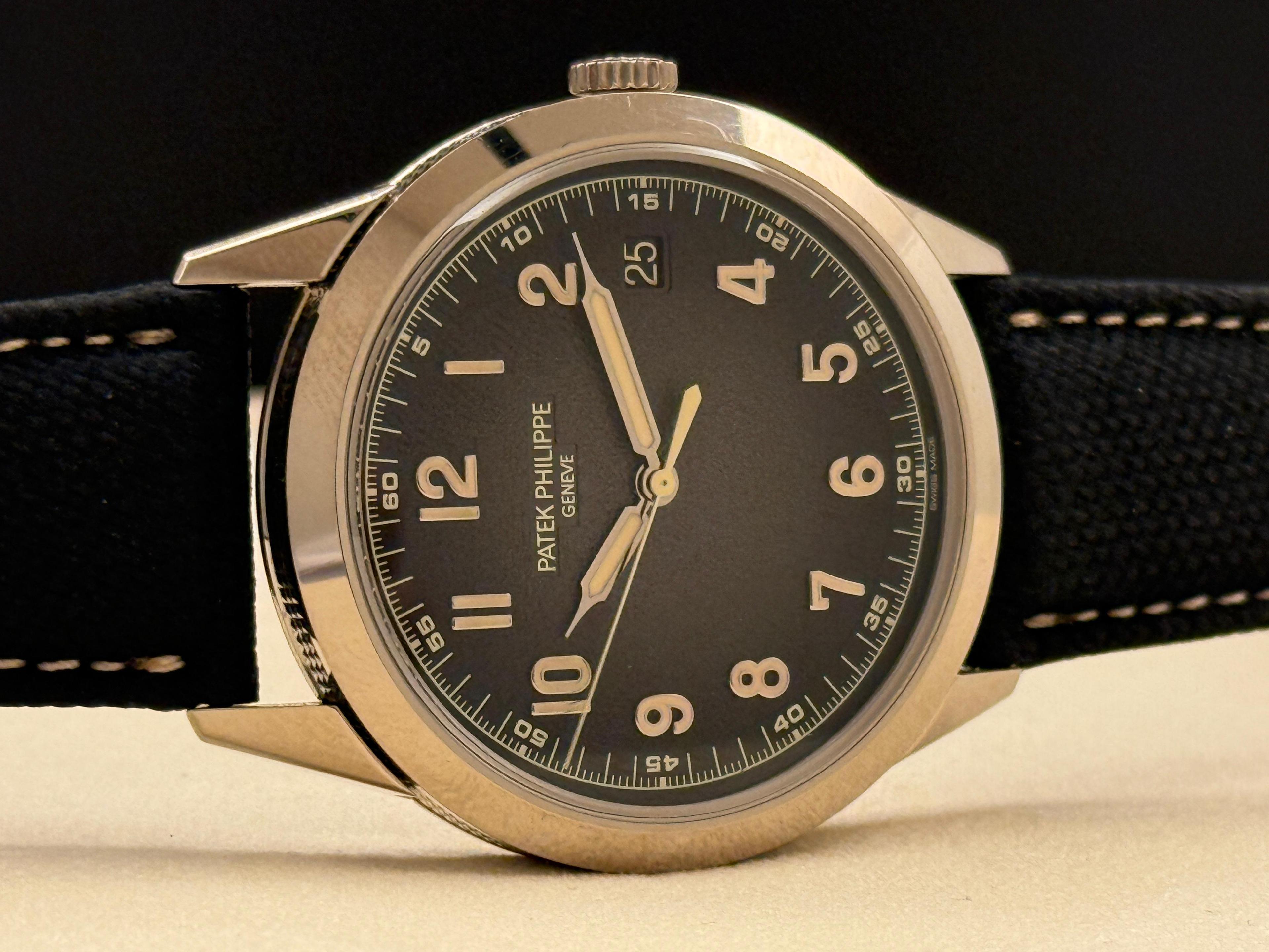 Calatrava White Gold Charcoal Gray Dial - 5226G-001