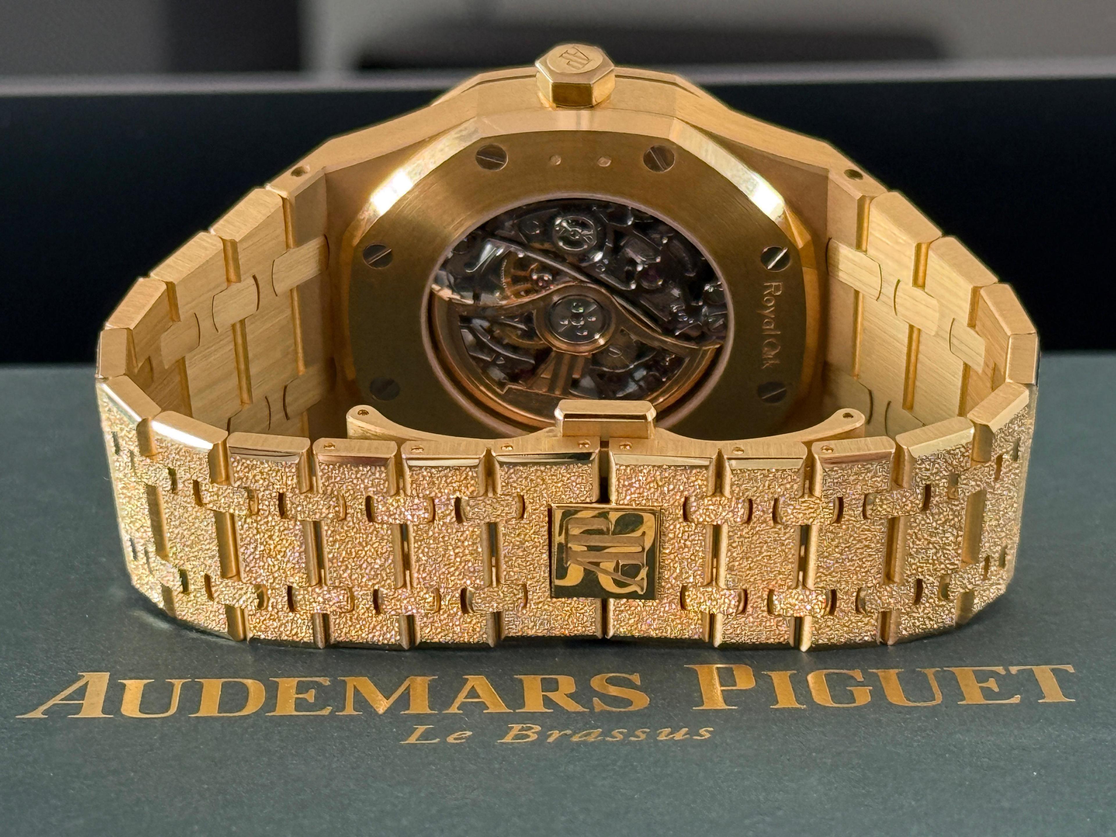 Royal Oak Frosted Gold Double Balance Wheel Openworked Yellow Gold - 15412BA.YG.1224BA.01-B