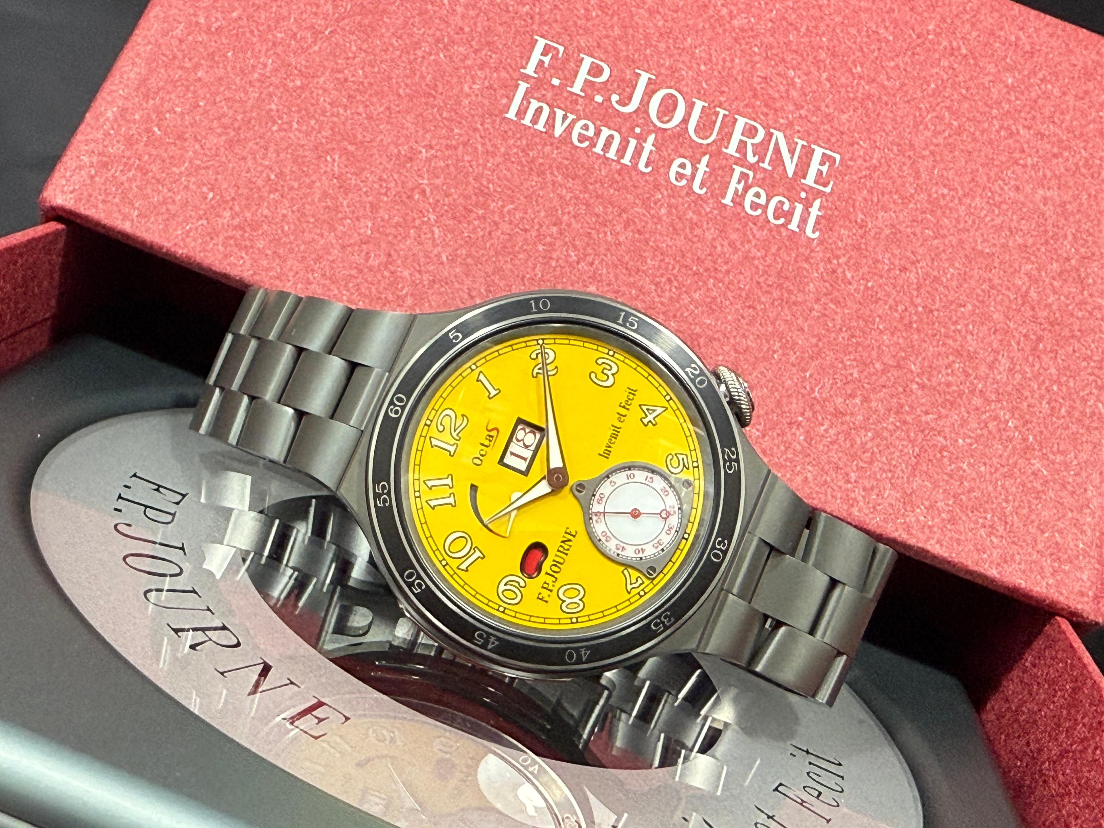 Octa Automatique Reserve LineSport Titanium - Aluminium Alloy Yellow Dial