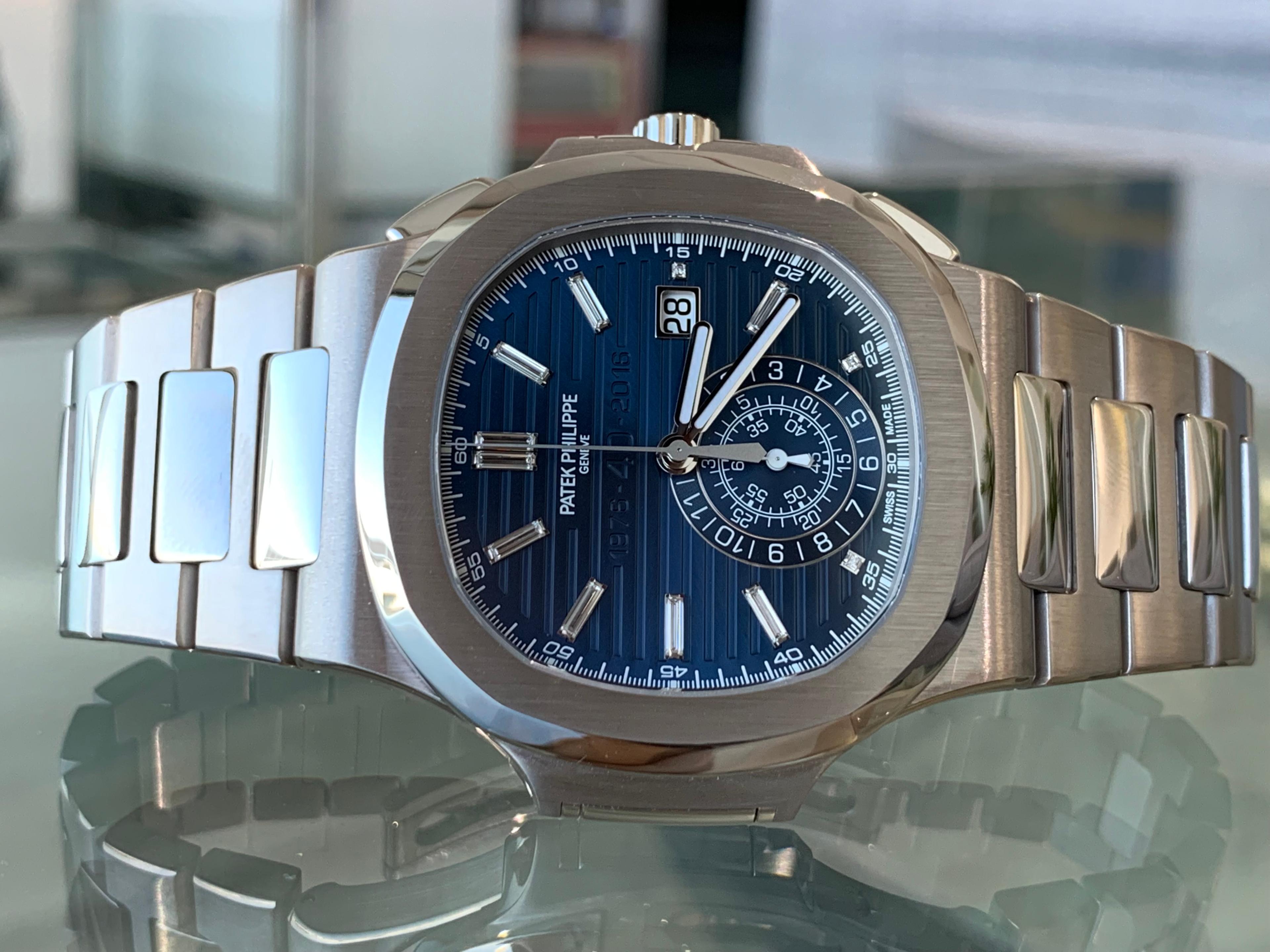 Nautilus 40th Anniversary White Gold Blue Dial - 5976/1G