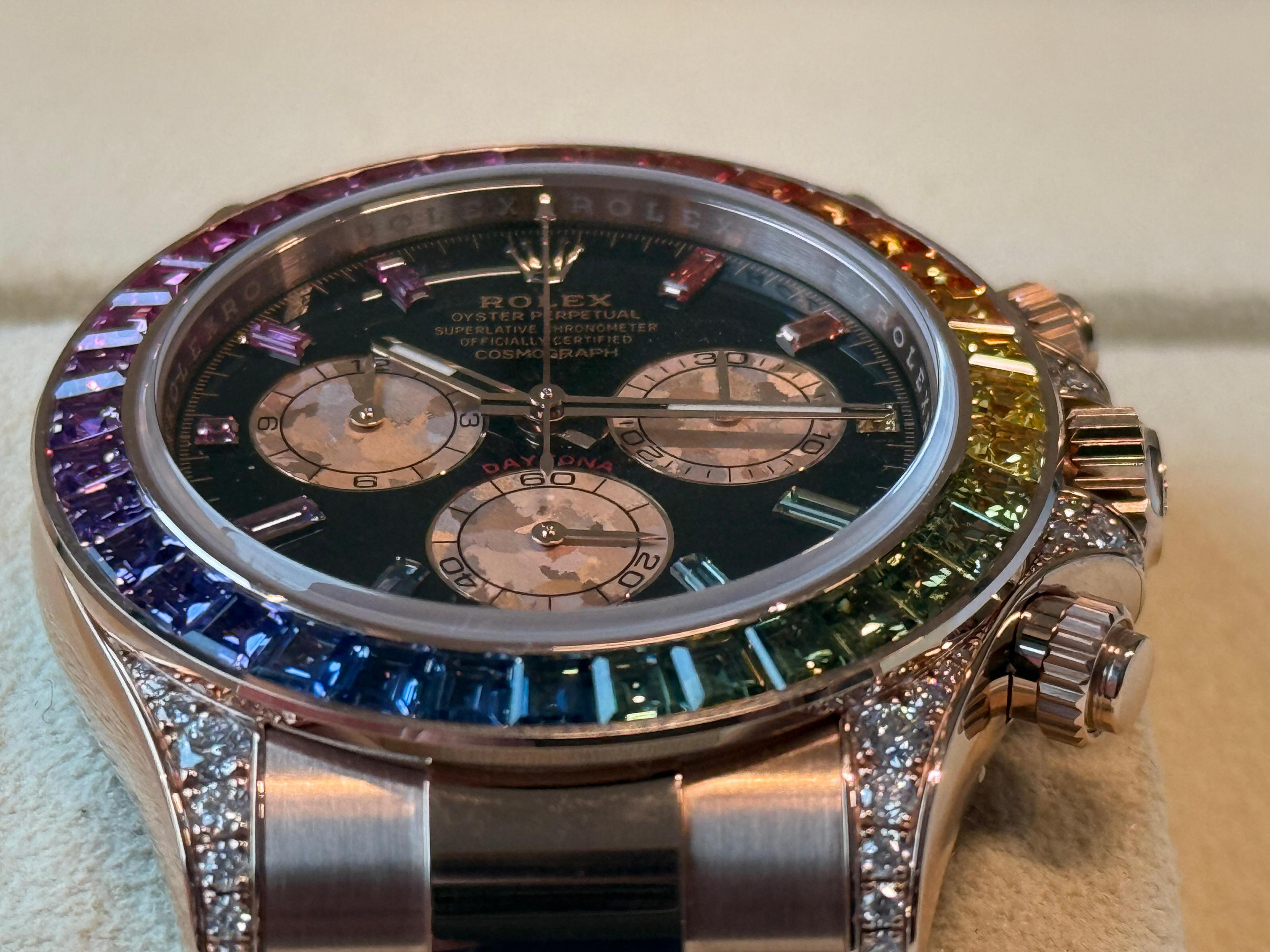 Cosmograph Daytona Everose Black Dial - 116595RBOW