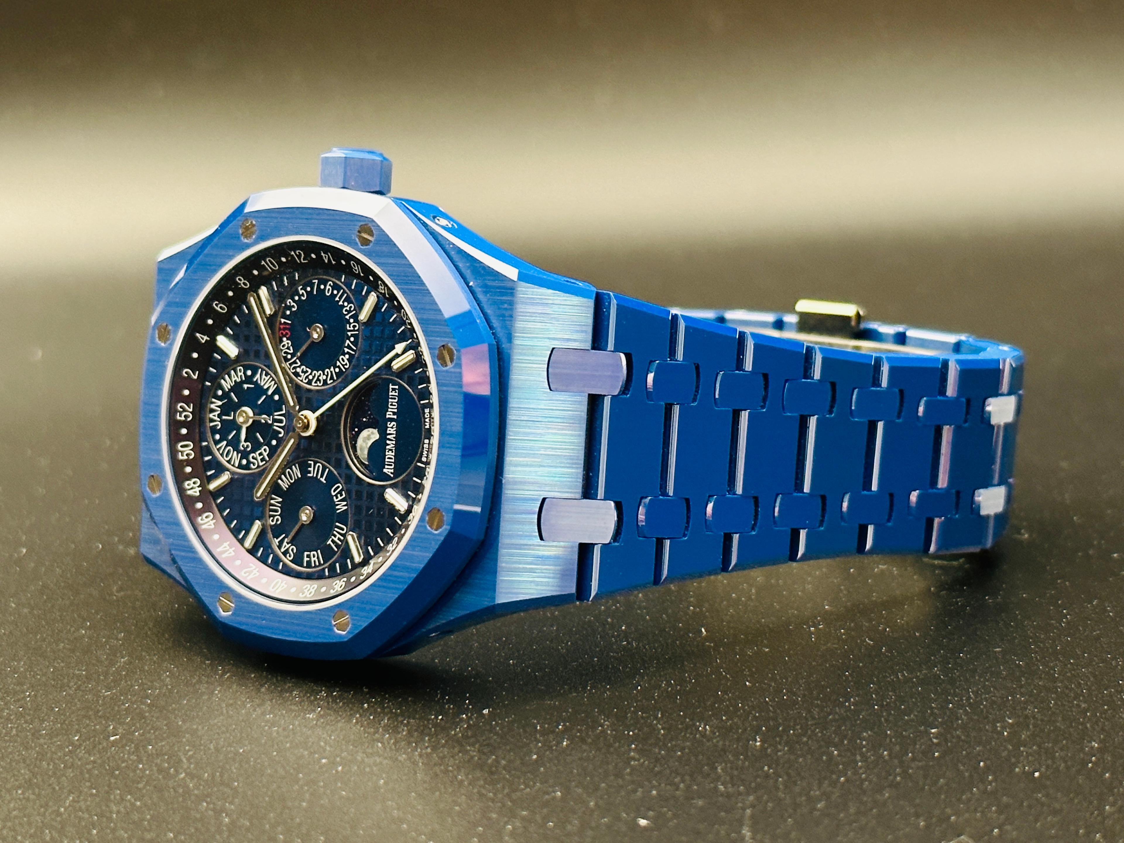 Royal Oak Perpetual Calendar Blue Ceramic - 26579CS.OO.1225CS.01