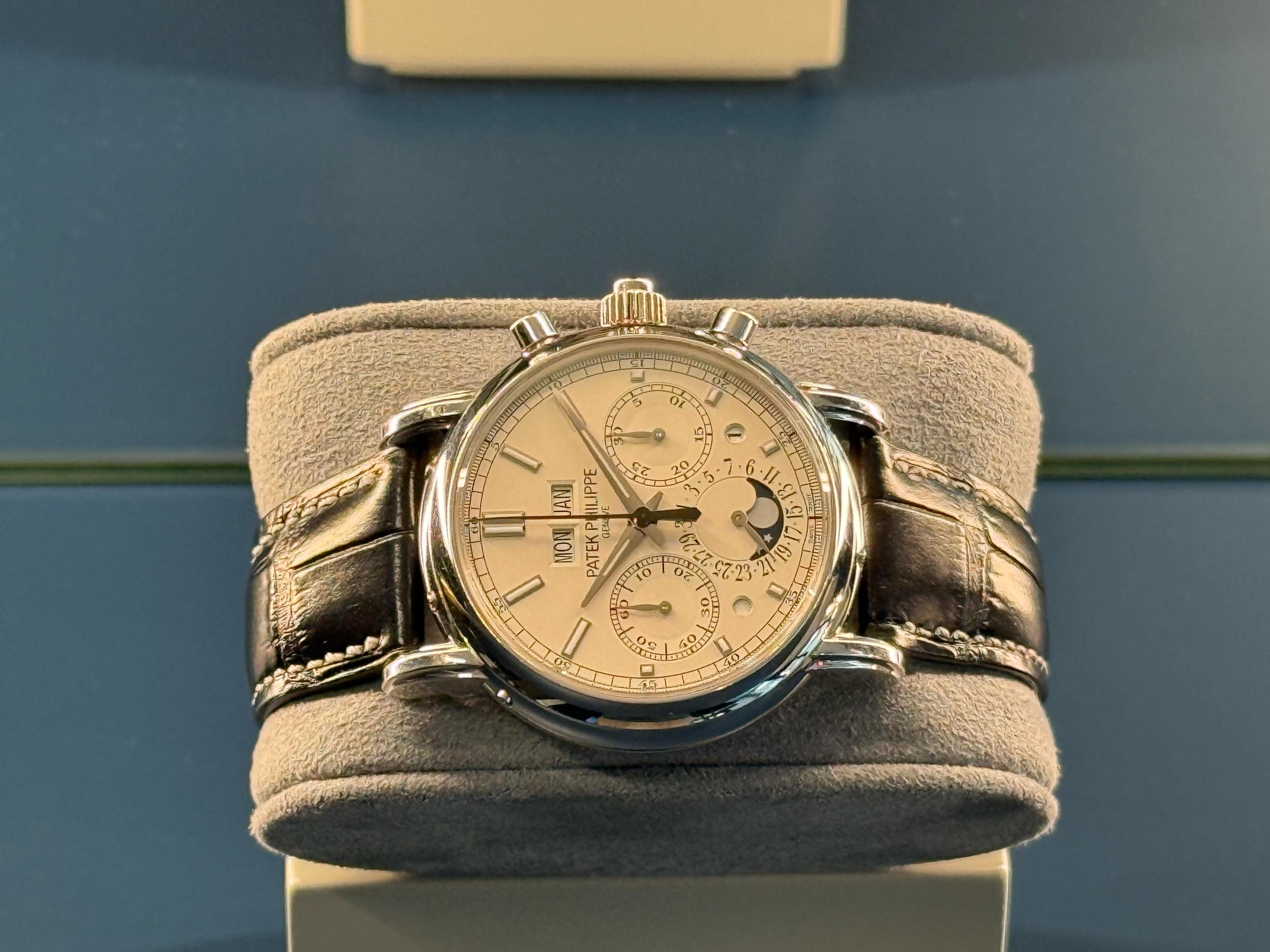  Split Seconds Perpetual Calendar Chronograph White Dial - 5204P-010